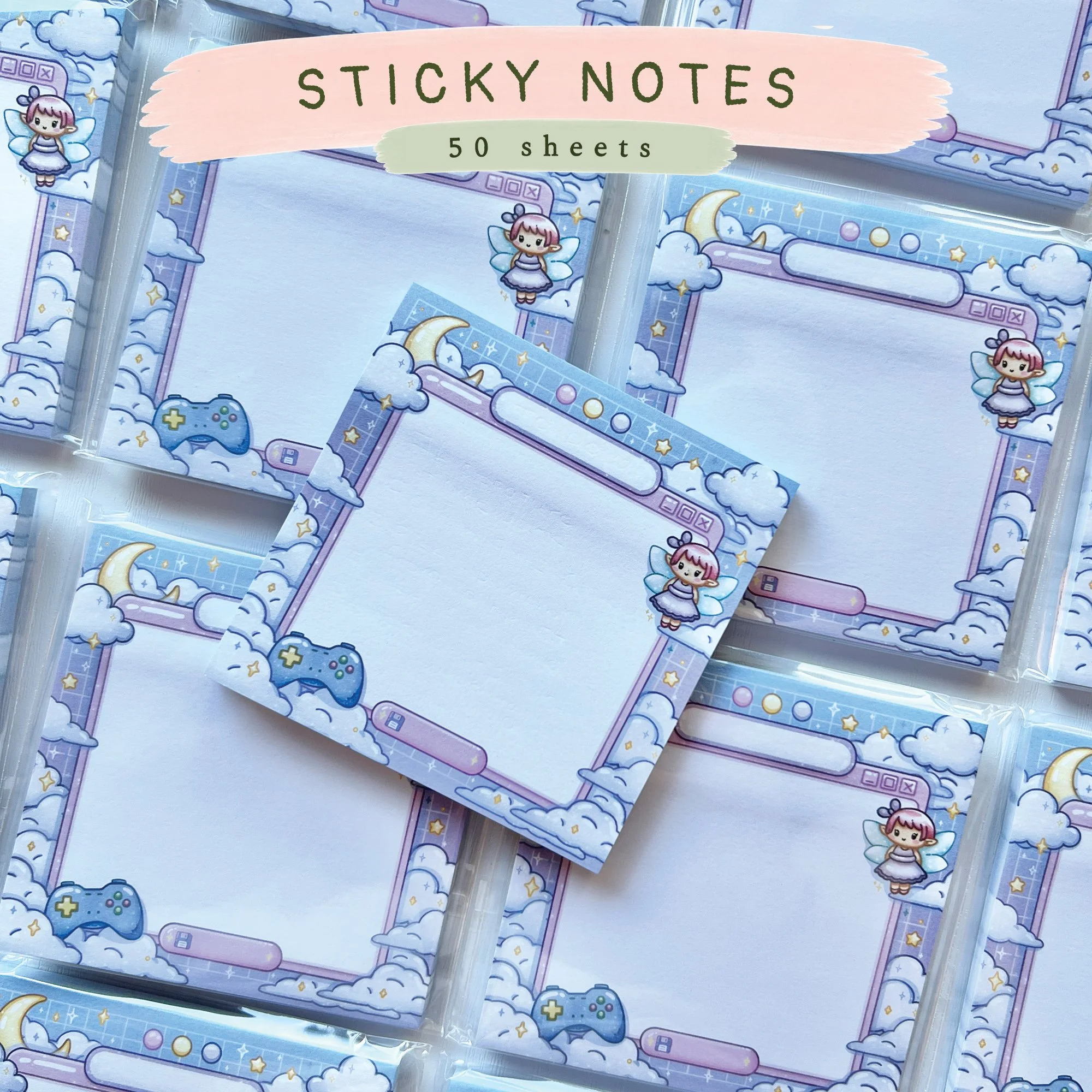 Cozy Gamer Sticky Notes