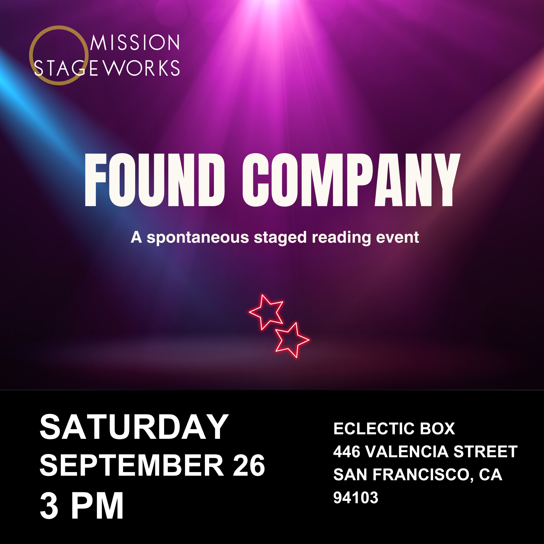Found Company: A Spontaneous Staged Reading