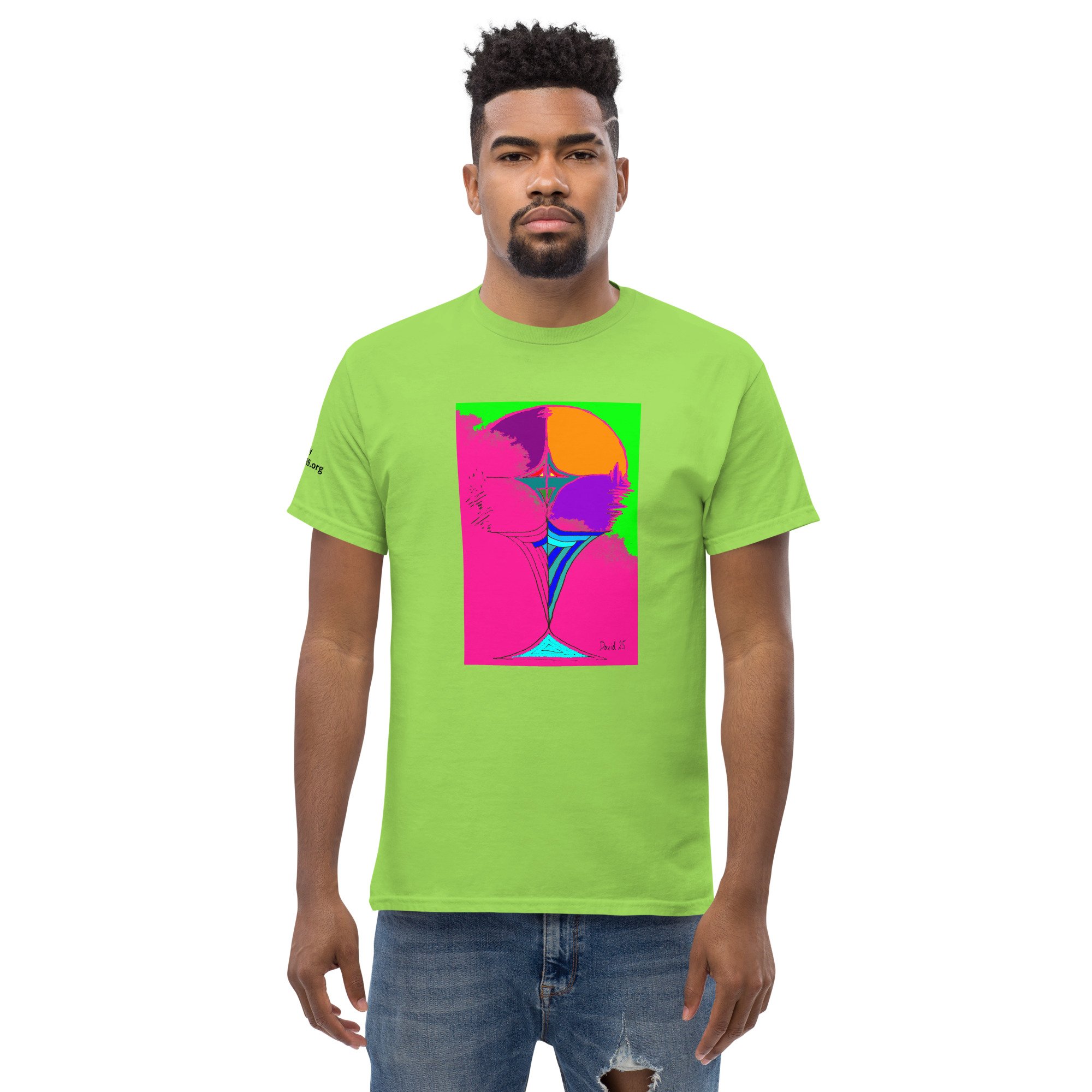 unisex-classic-tee-lime-front-686c1b9f364eb.jpg