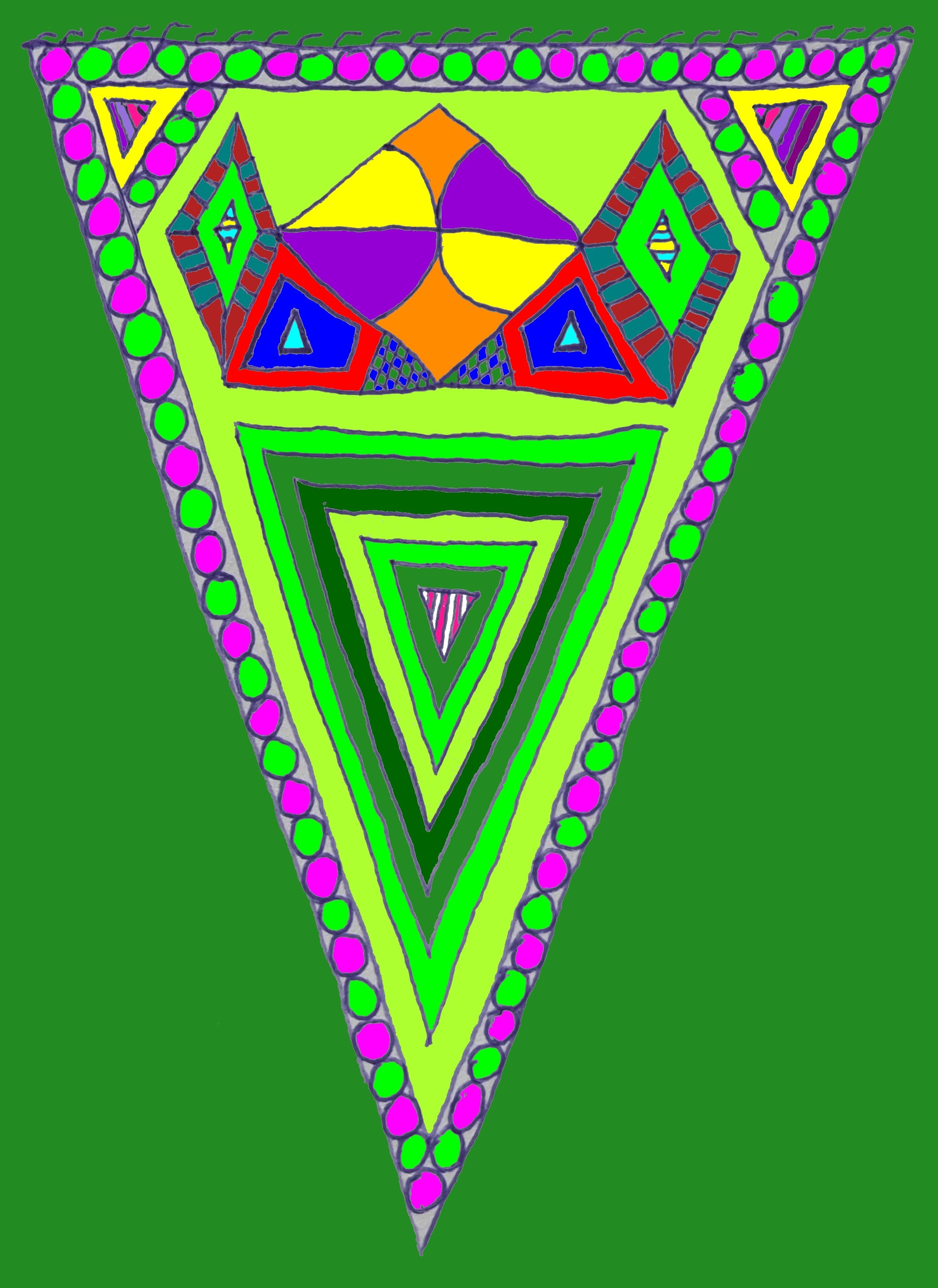 "Triangle Greenface"