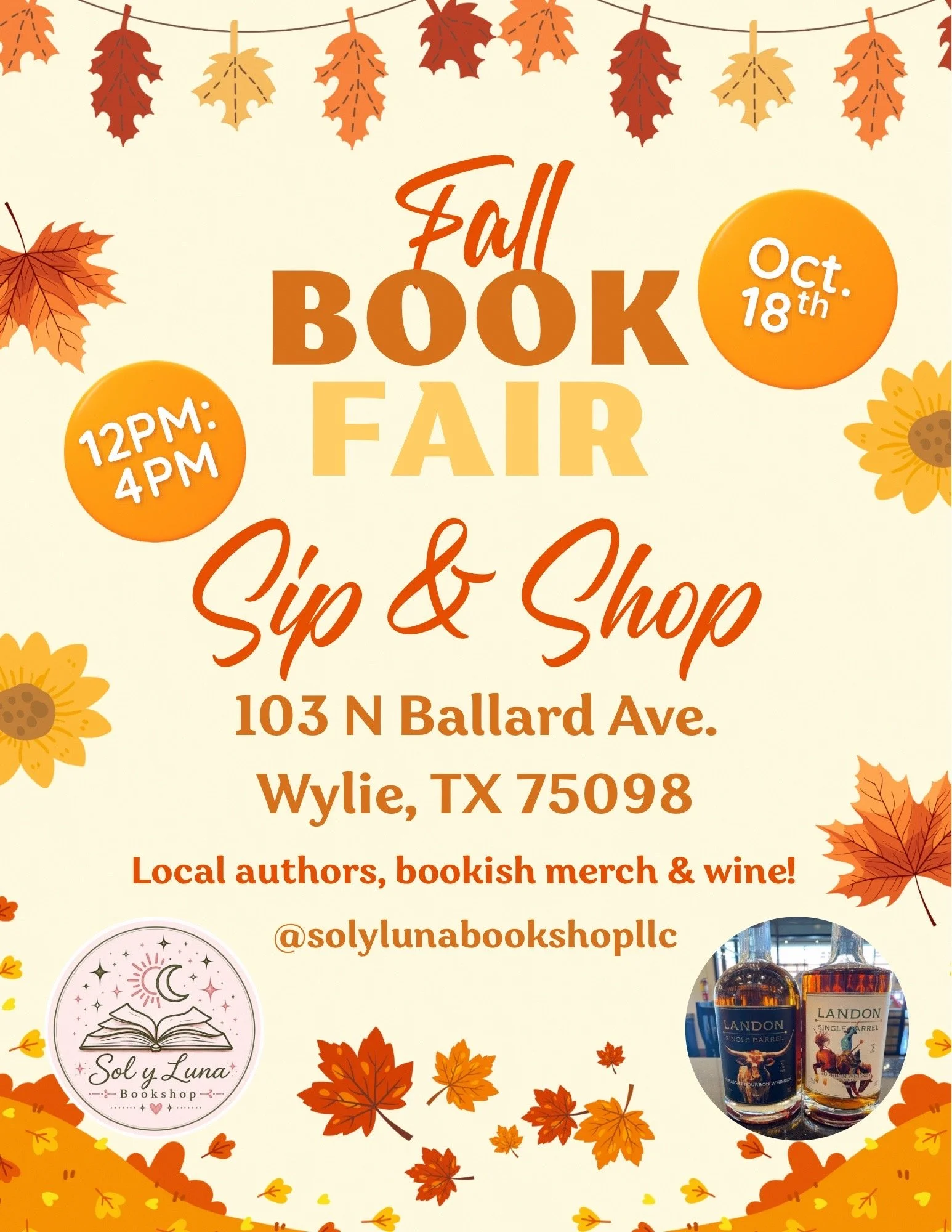 Fall Book Fair Sip & Shop
