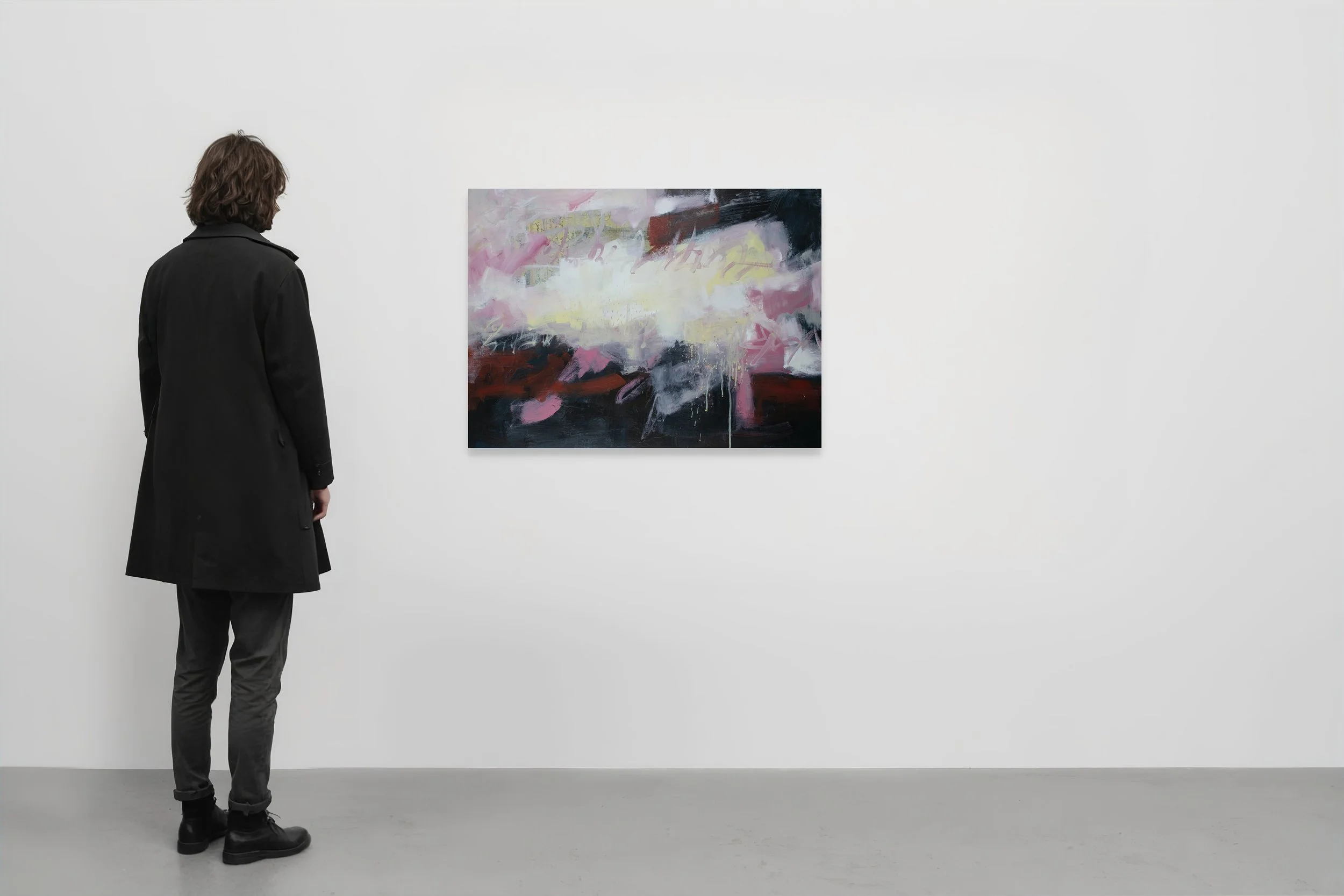 Chapter Sweet, 2025, Acrylic and collage on panel - 30x22 in, $1200