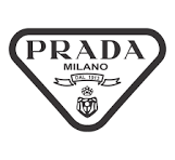 Prada Milano logo with triangular shape and shield emblem