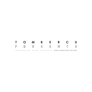 Logo for TomBer Cu Productions with the tagline 'Event production services' underneath, including location information for San Francisco, CA.
