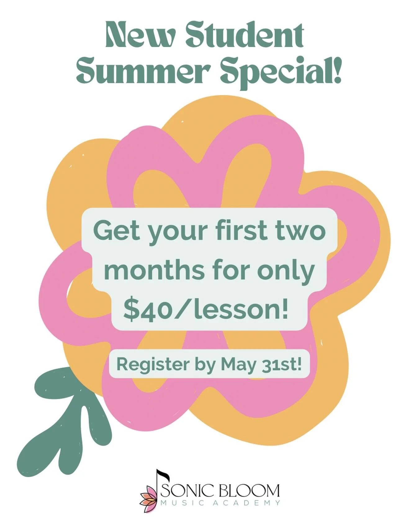 Looking to pick up a new skill this summer? Sonic Bloom Music Academy is the place for you. We offer high quality private piano, voice, ukulele and guitar lessons in the heart of Pacific Beach for people of all ages. Register by May 31st to get your 