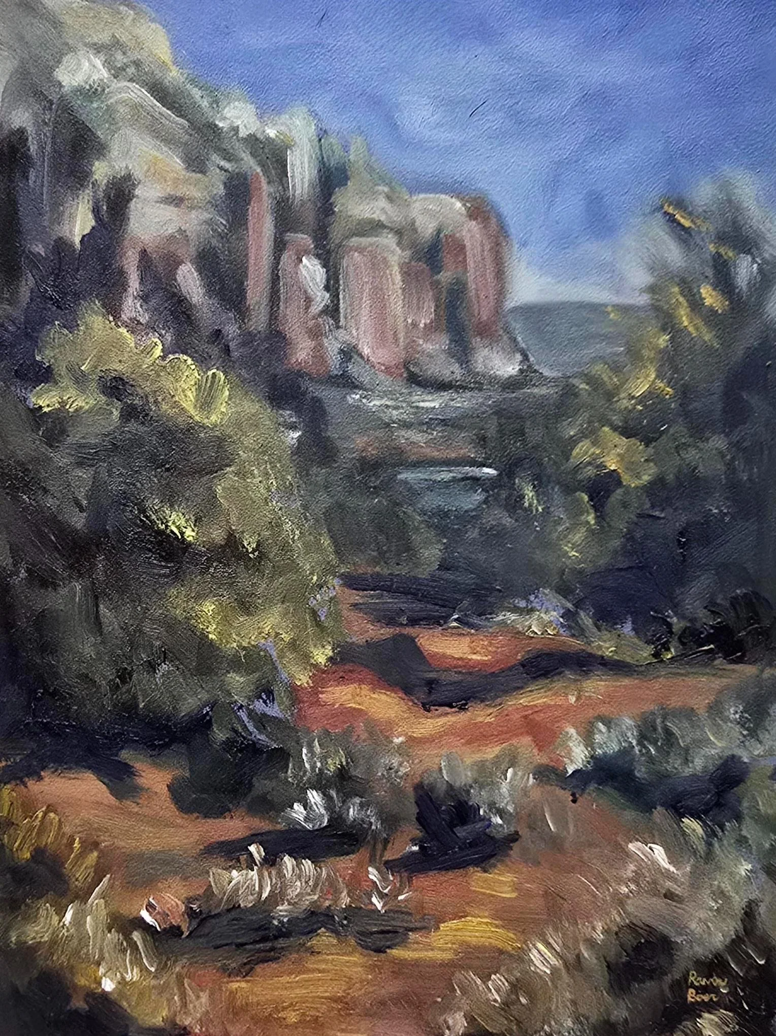 "Bell Rock Pathway View #3, Sedona"
March 2026
Oil on board
9”x12”
