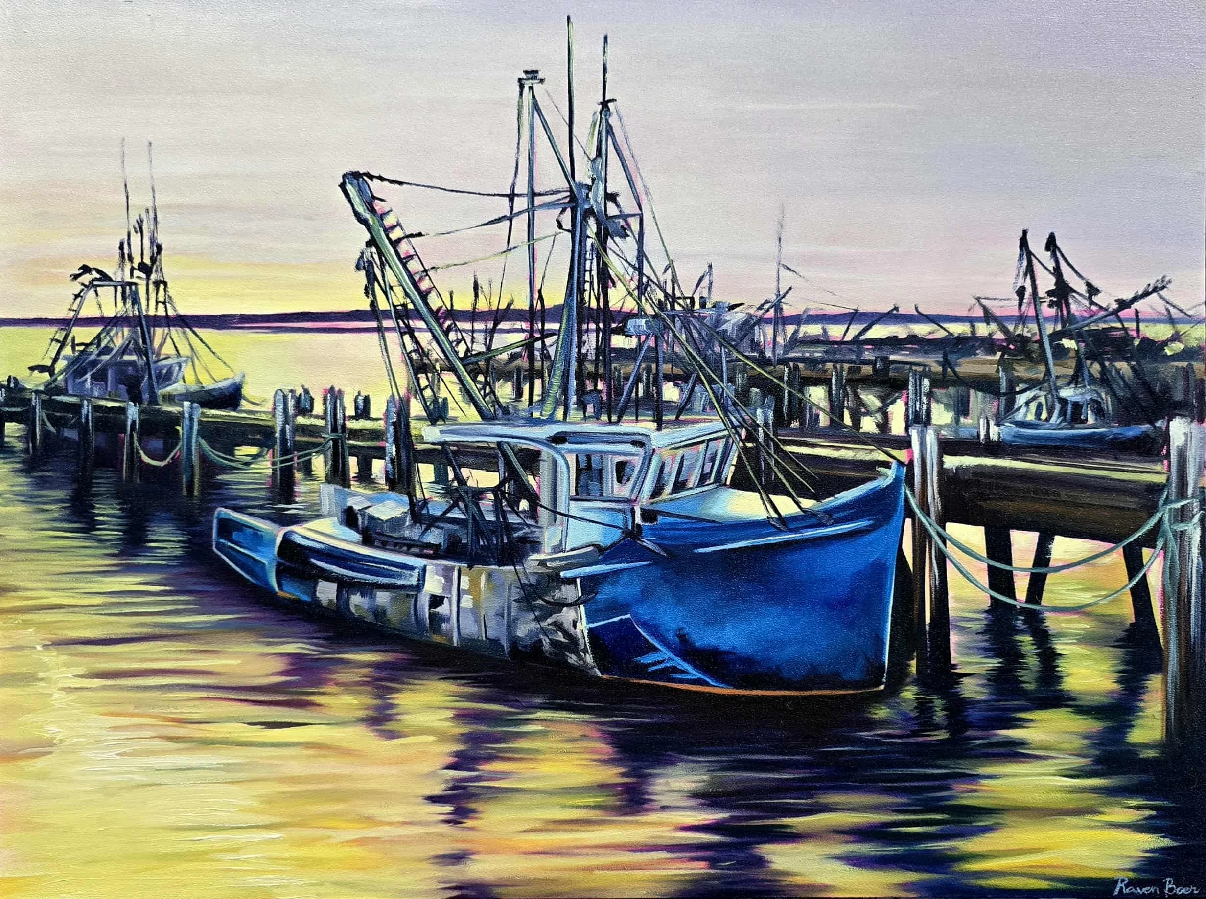 "Morning in Provincetown MA" 18"x24" oil on board, 2025