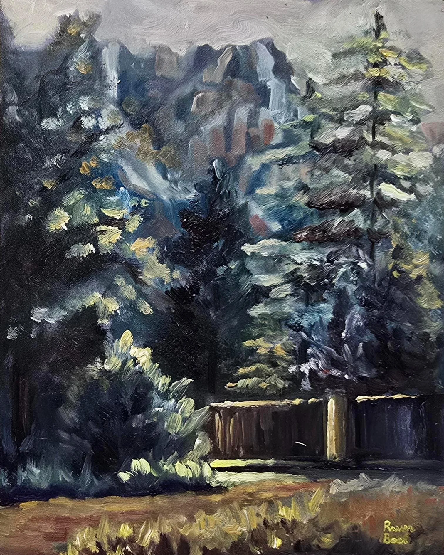"Sedona Heritage Museum View #1"  
March 2026
Oil on board
8”x10”
