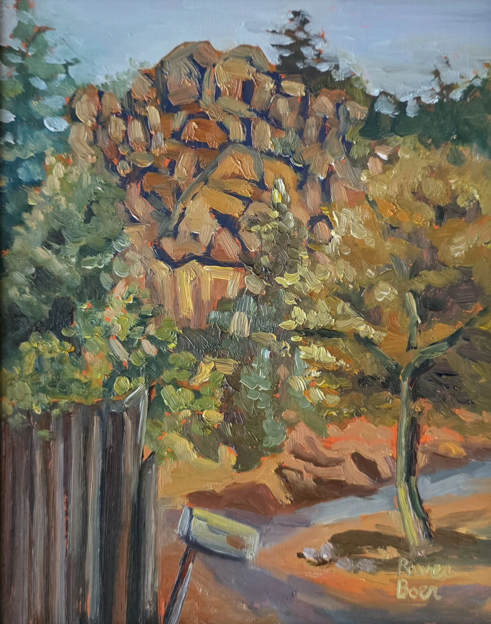 "Blake St" Prescott AZ (Art in the Pines Plein Air Festival) Aug 2026, oil on board 8"x10"