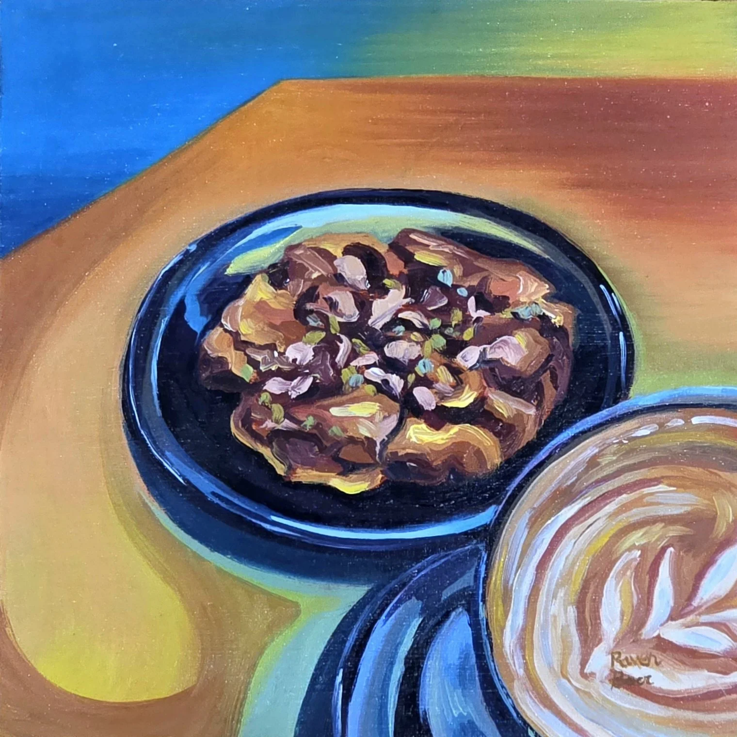 Oil on board 8"x8", 2025-2026