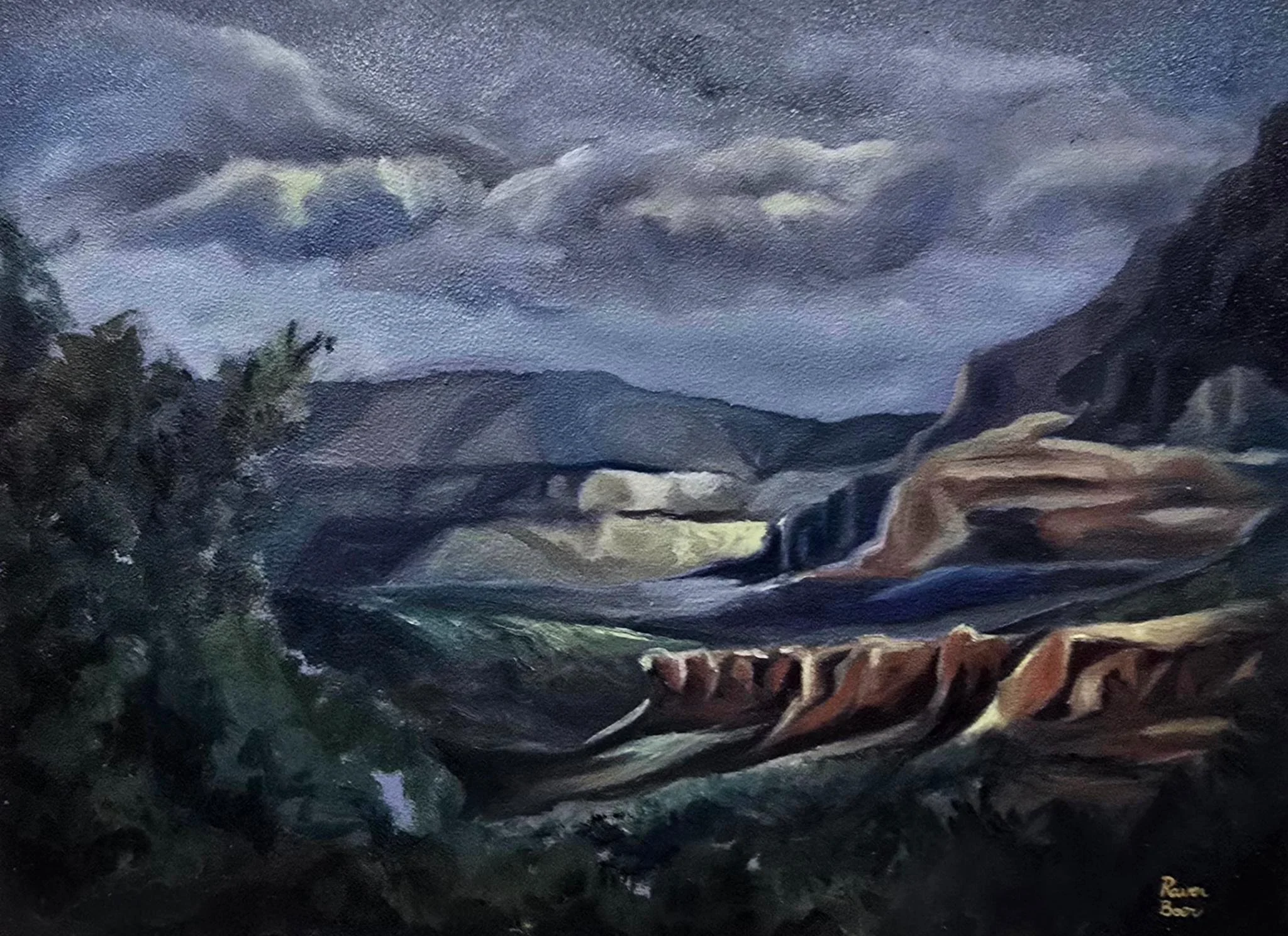 "View From Posse Grounds Park, Sedona" March 2026
Oil on board
9”x12”
