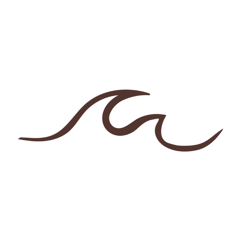 Stylized, cursive text reading 'Tea' in brown on a white background.