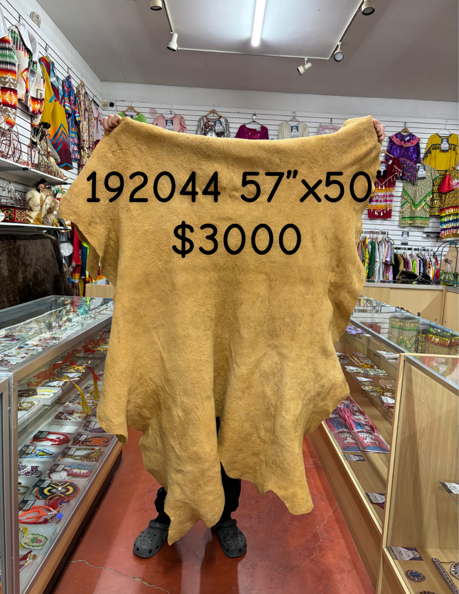 Traditionally Tanned Smoked Moose Hide