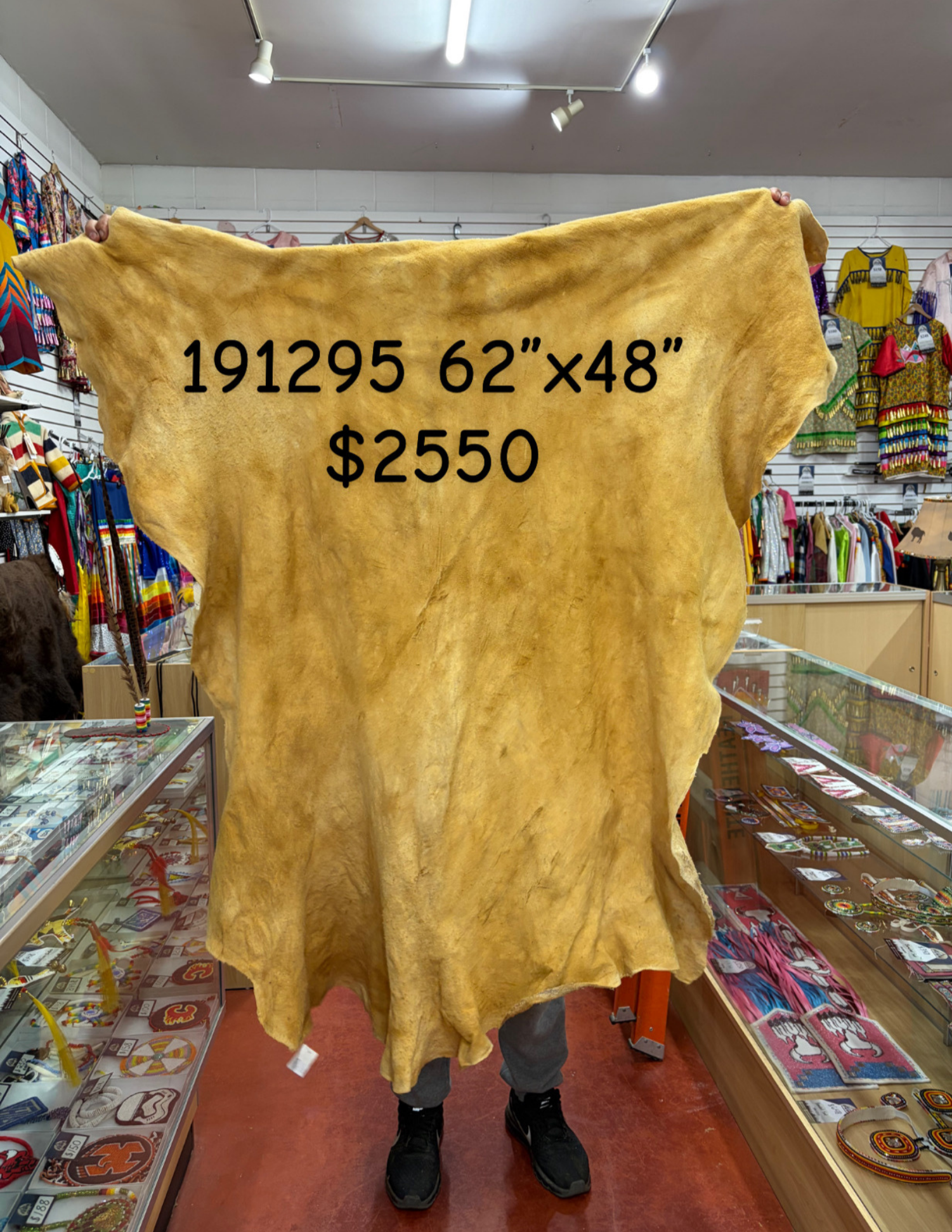 Traditionally Smoked Tanned Moose Hide