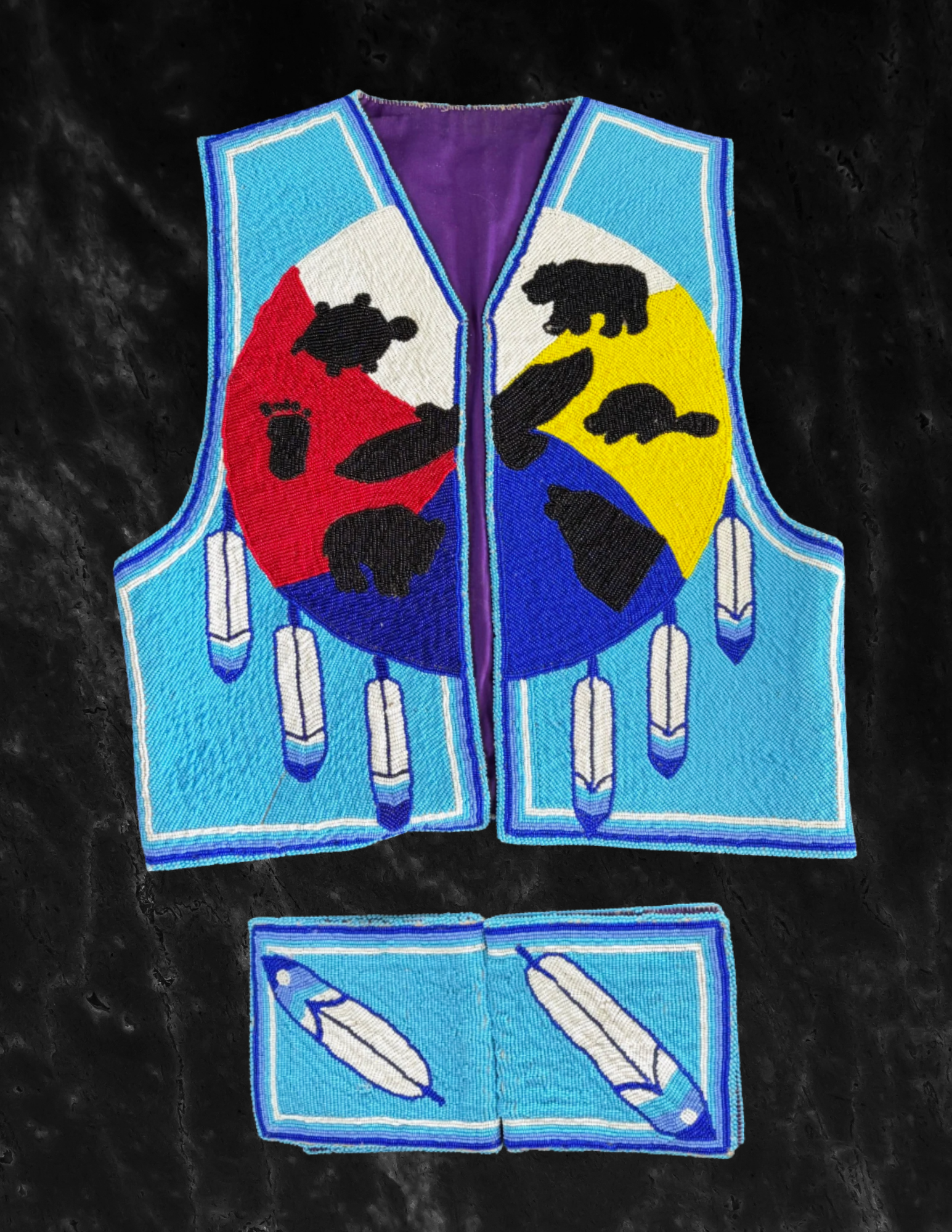 Junior Boys Beaded Vest