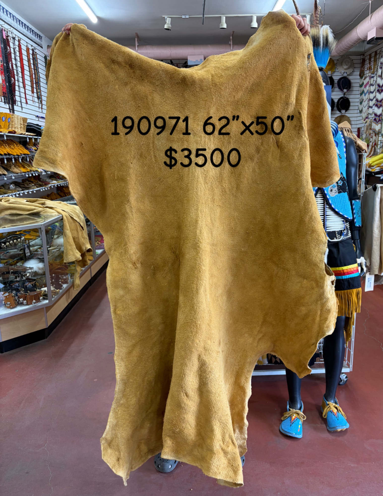 Traditionally Smoked Moose Hide