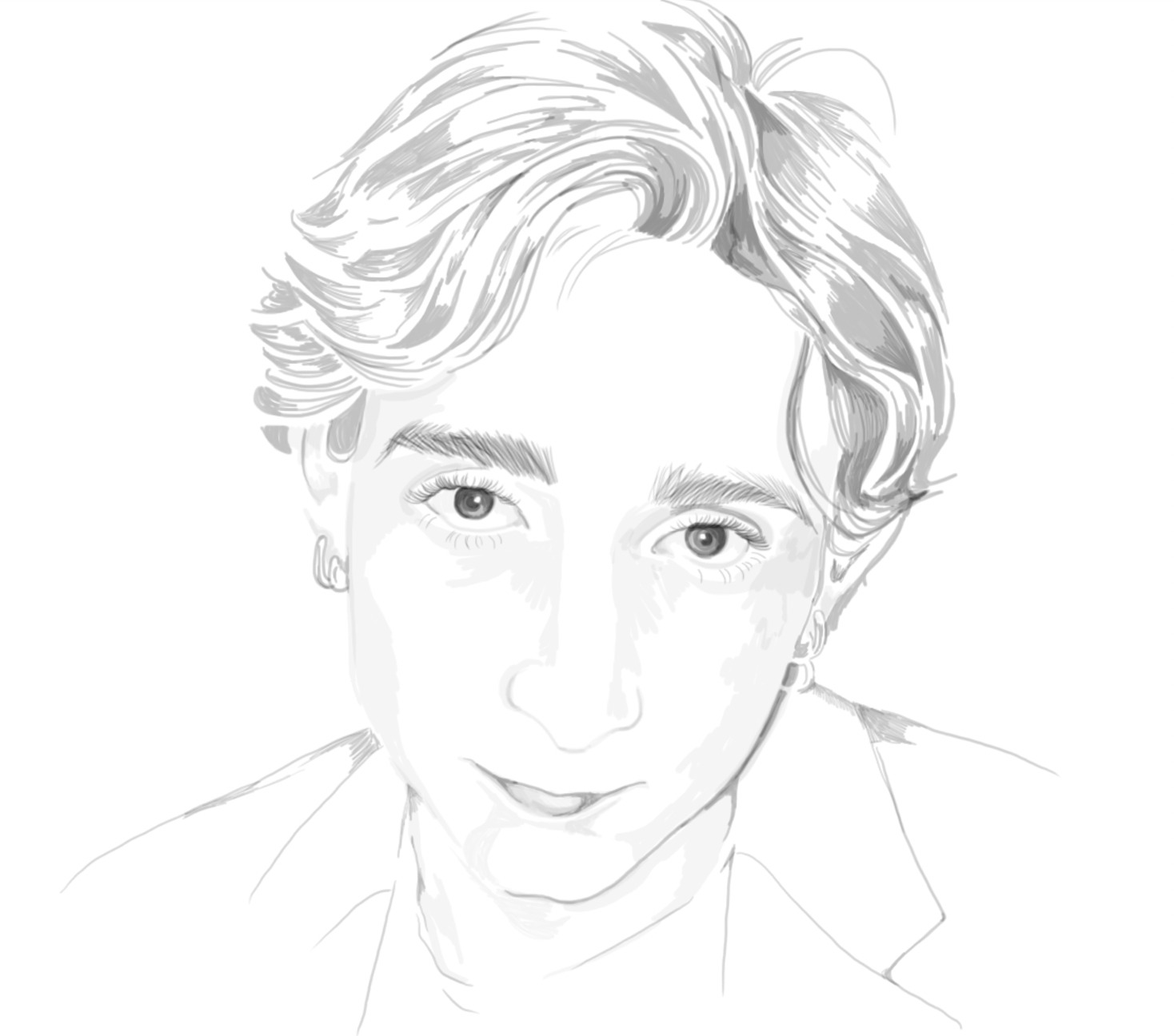 Adobe Illustrator Portrait Study (4/4) - Digital and 3D Art