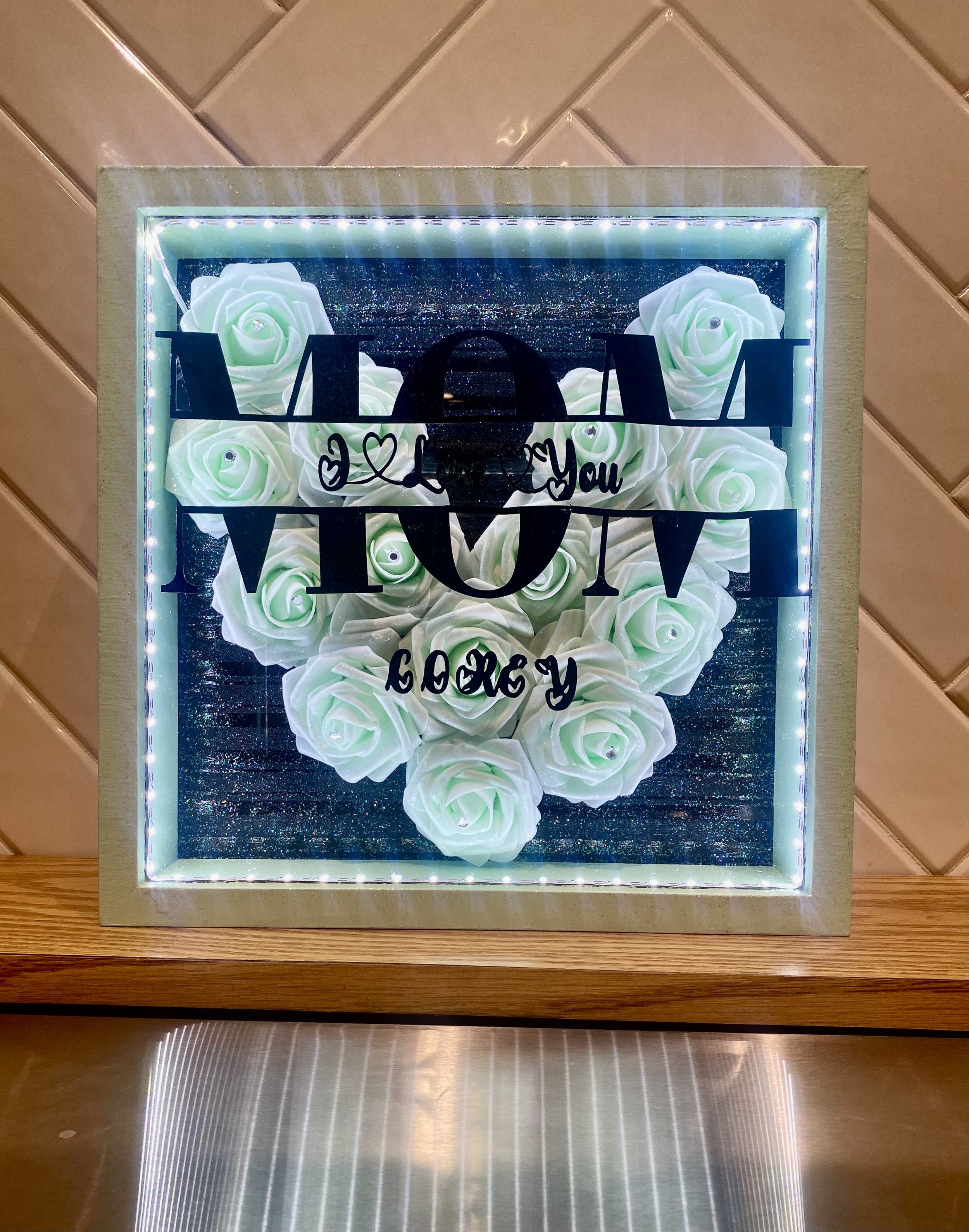 Custom Foam Flower Shadow Box