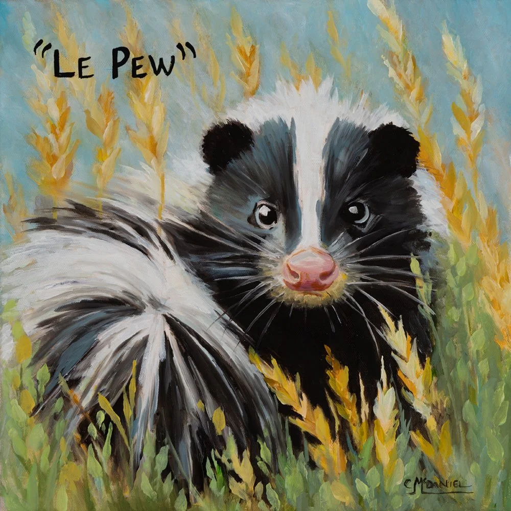 "Le Pew" 14"x14" Oil on Canvas