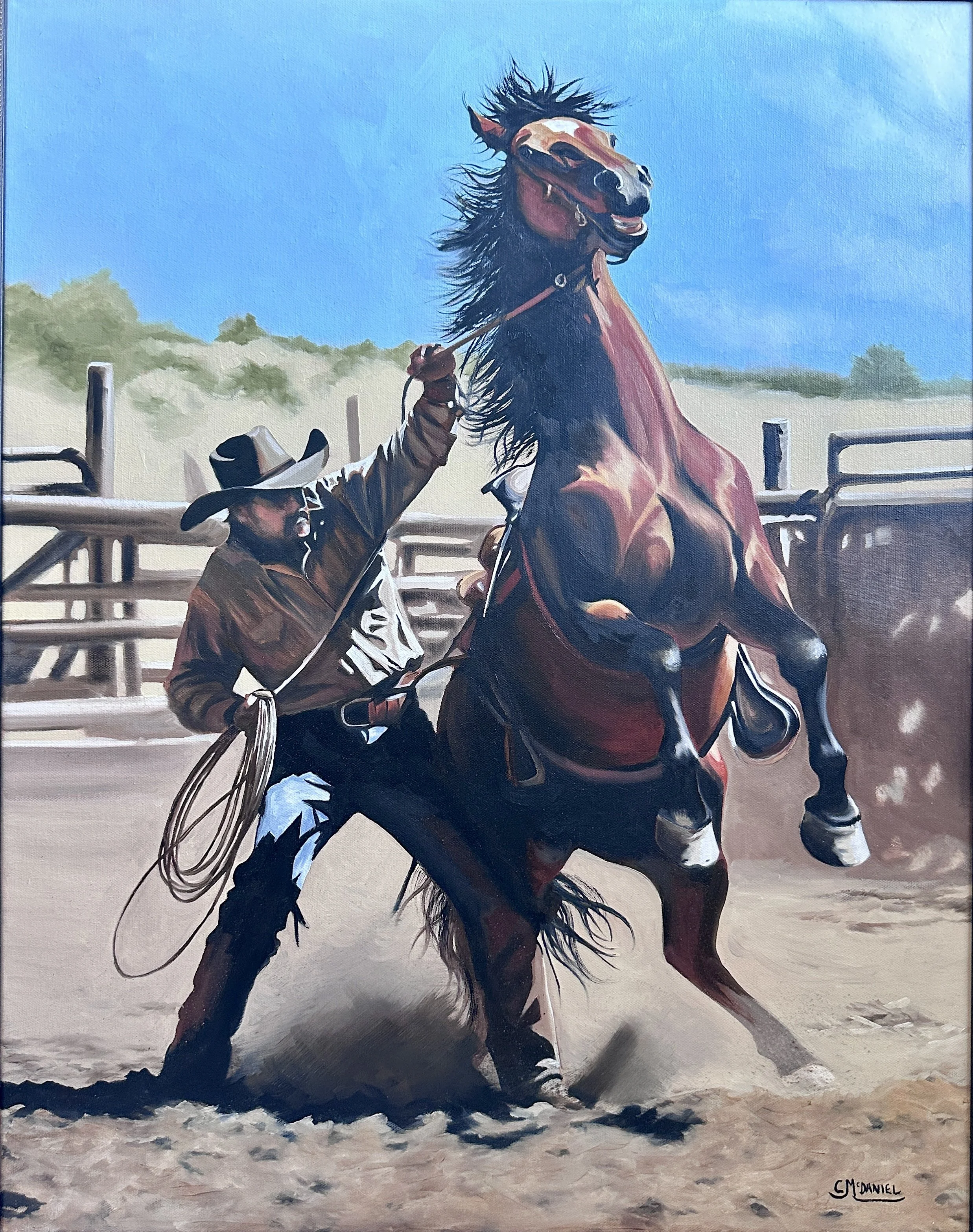 "Rough Stock" 22"x28" Oil on Canvas