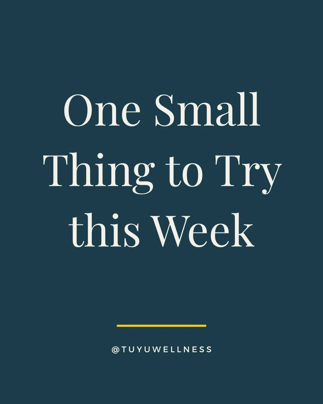 Drink a glass of water before every meal. 💧

It&rsquo;s a quick win for hydration, digestion, and energy, and it&rsquo;s easy to remember.

Small changes add up over time. You don&rsquo;t need an overhaul, just a little momentum.

What&rsquo;s your 
