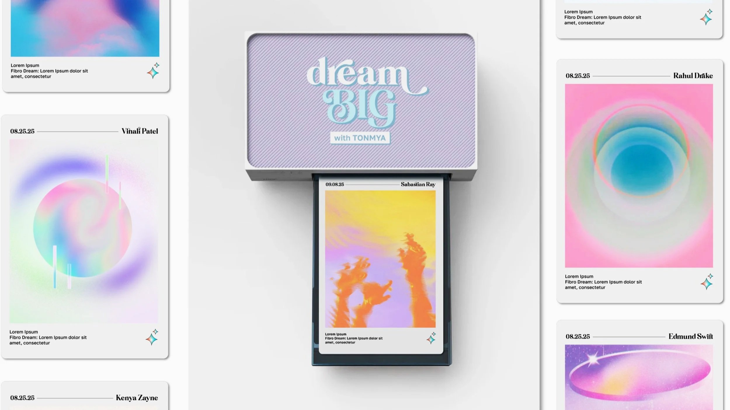 THE DREAM PRINTER: TONMYA doesn’t just restore sleep—it restores dreams. The Dream Printer turns sleep data and aspirations into AI art, showing how better rest helps people with fibromyalgia dream of a new future.