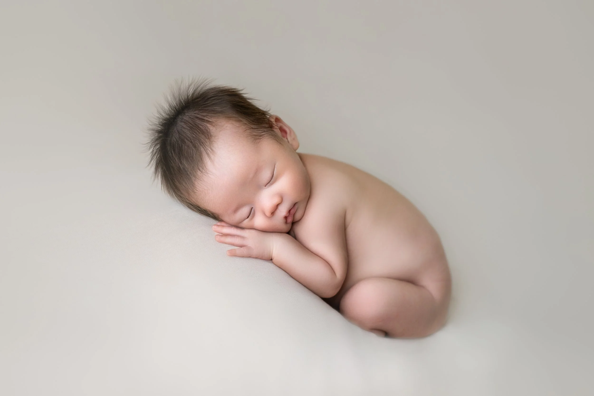 眠っている赤ちゃんのクローズアップ