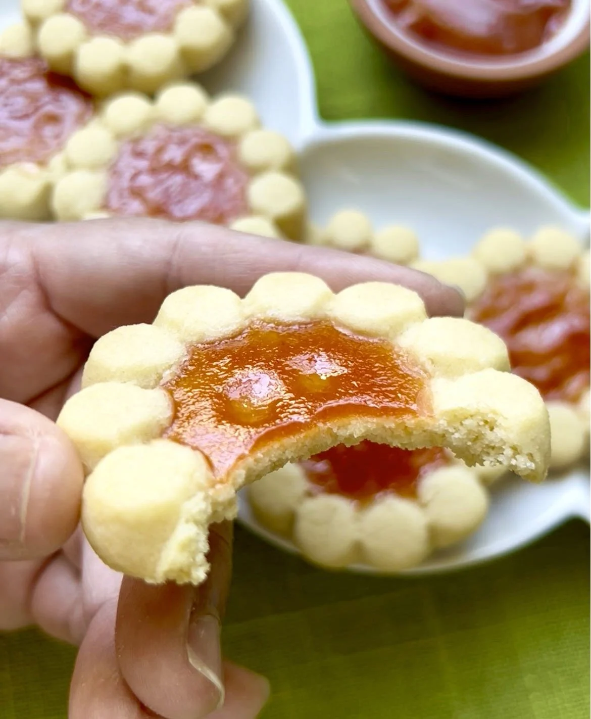 Guava Jam Cookies_Guava cookie close up bite taken out.jpg