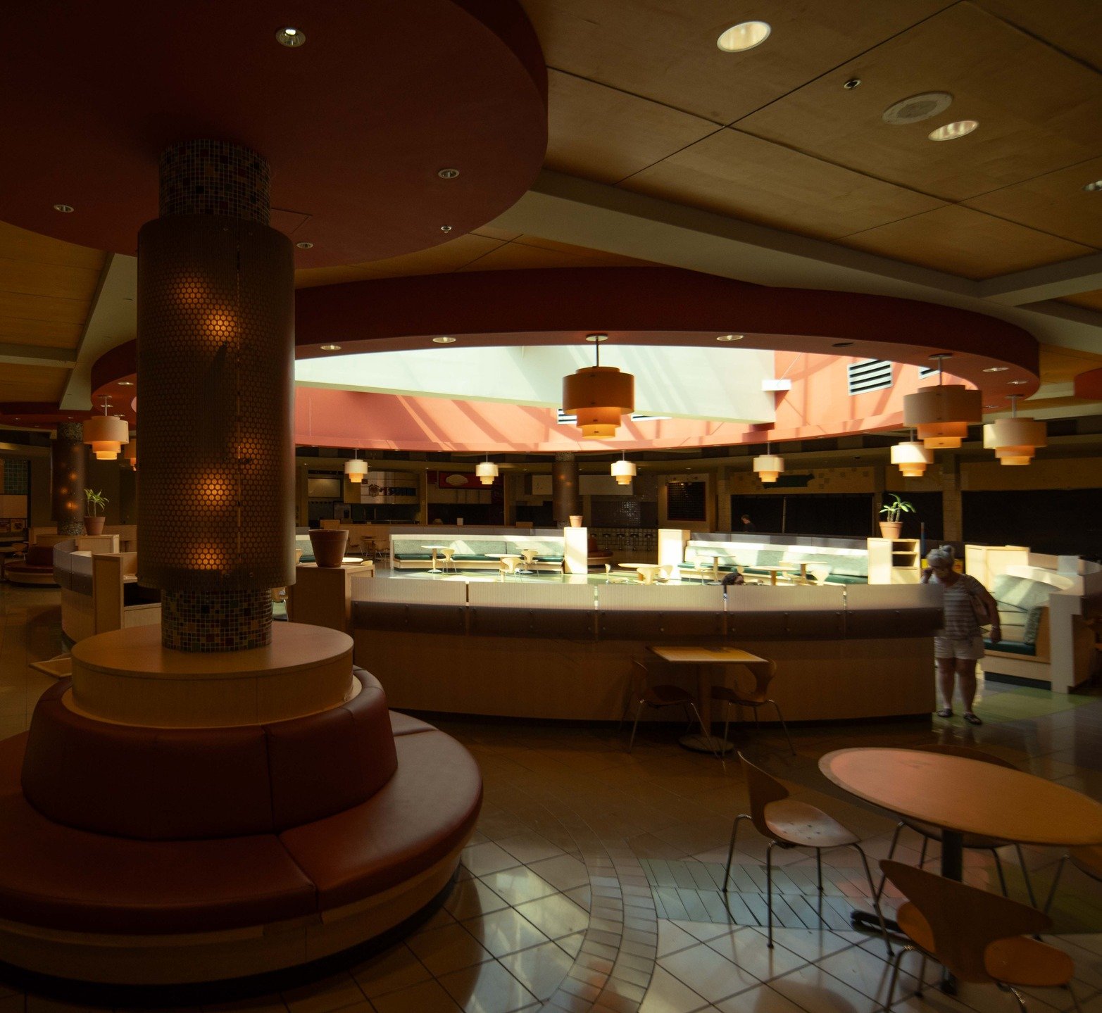 A friend traveling through town suggest I post this one, Metrocenter Mall food court, 2019.