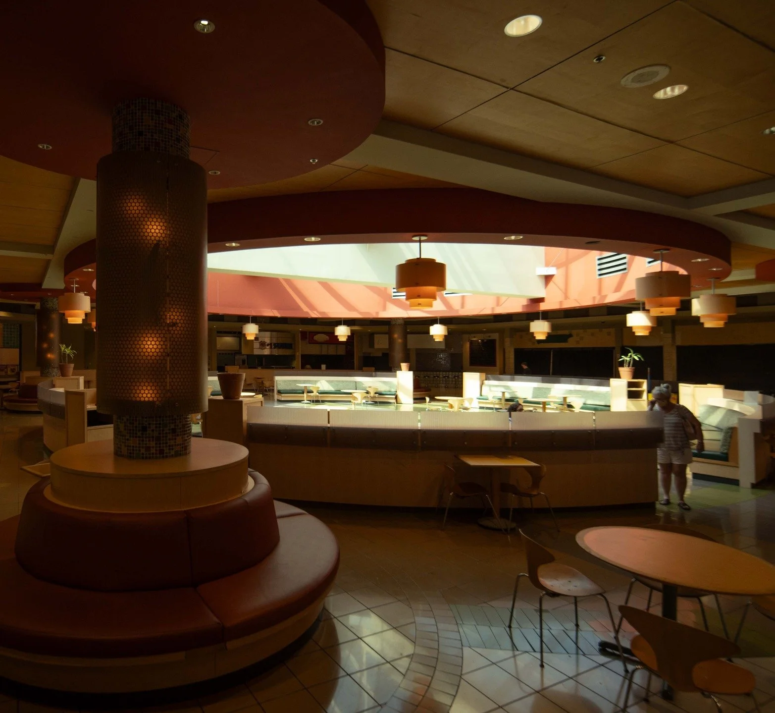 A friend traveling through town suggest I post this one, Metrocenter Mall food court, 2019.