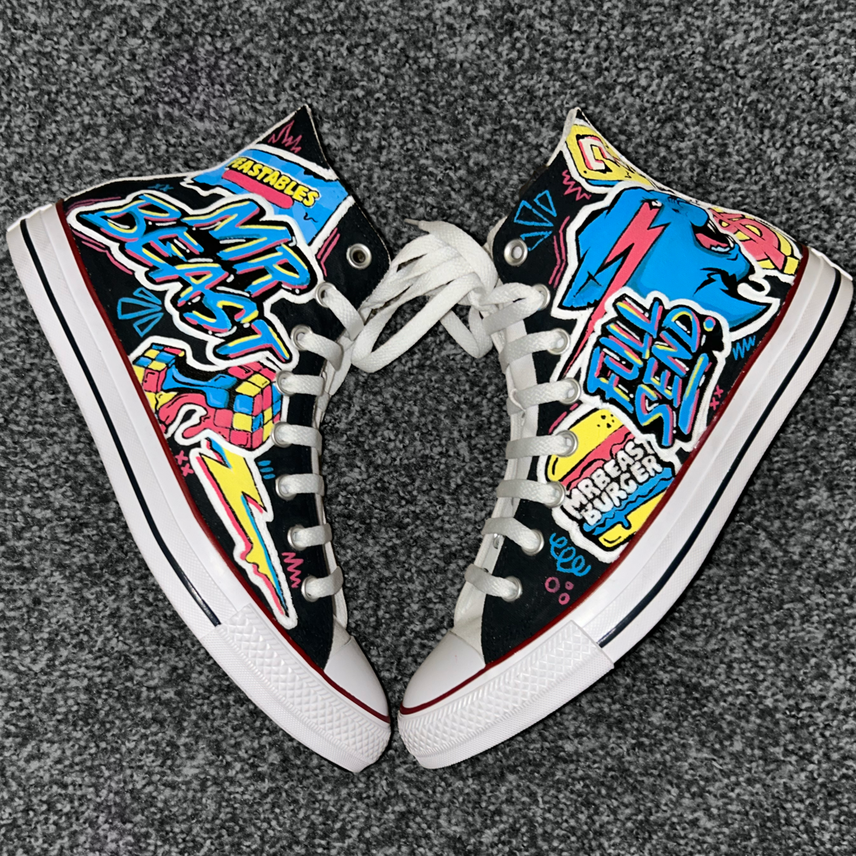 Mr. Beast - Hand Painted Converse