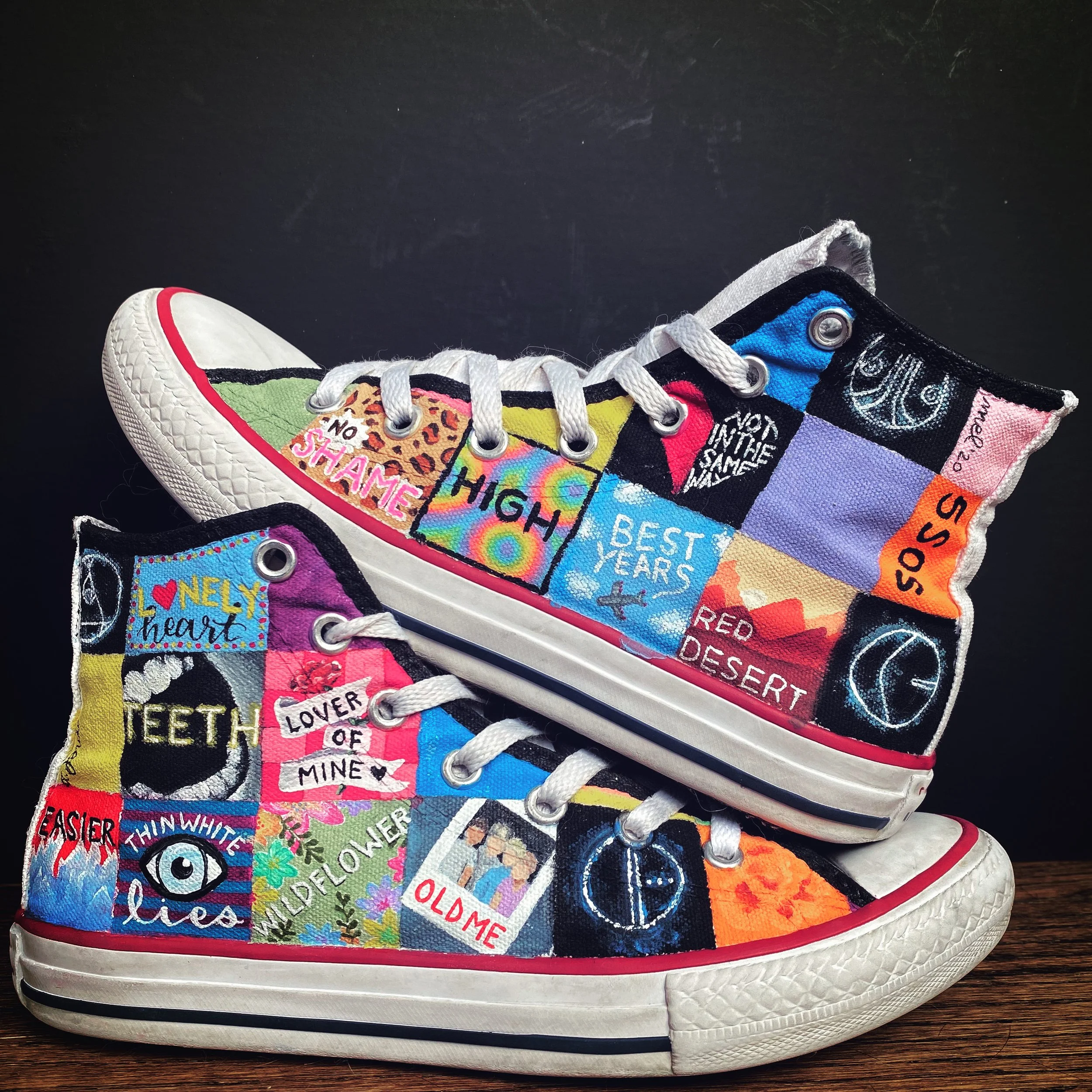 5SOS Calm - Hand Painted Converse