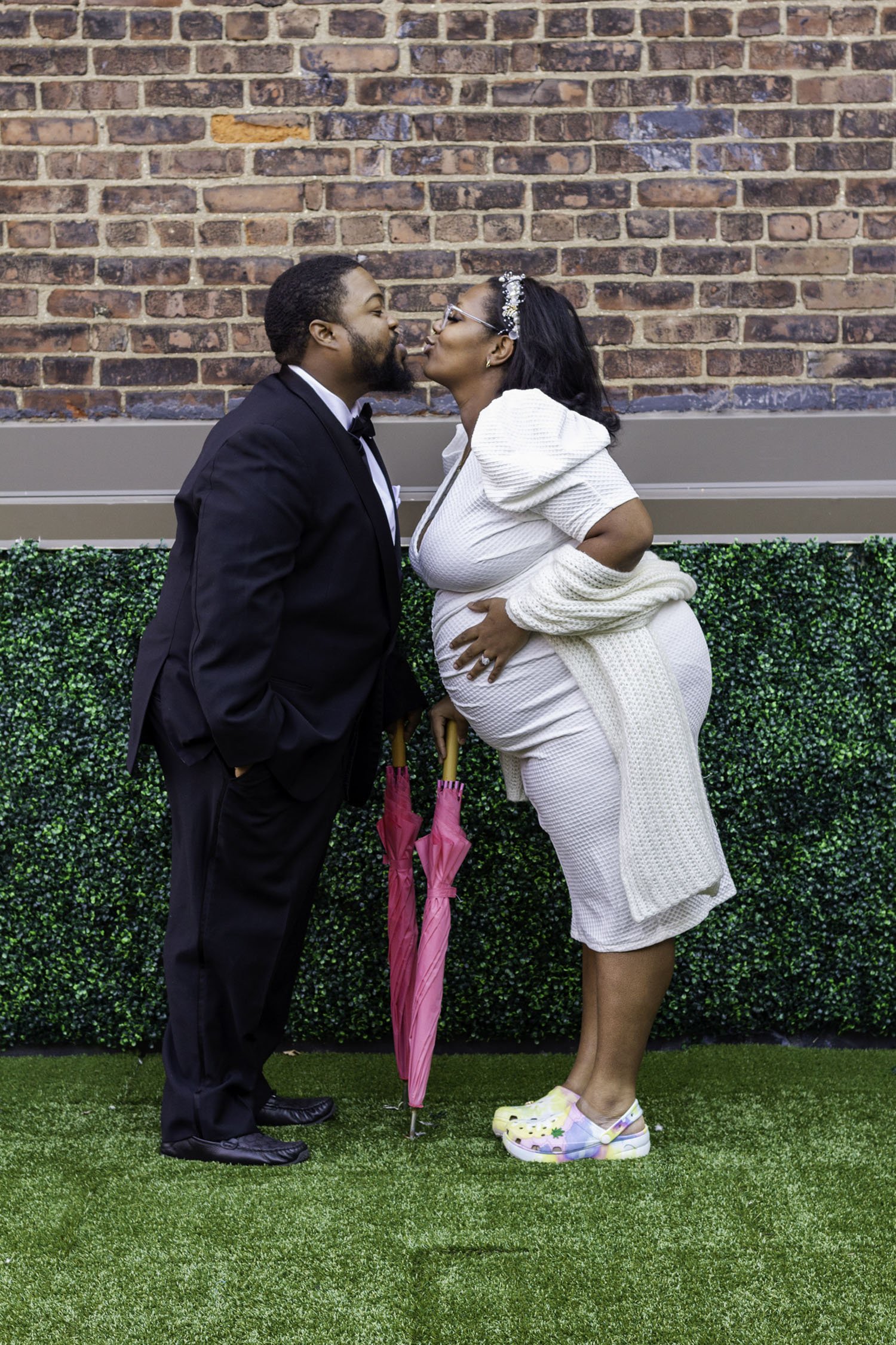 Bria & Wesley – Intimate Rooftop Elopement in The Bronx