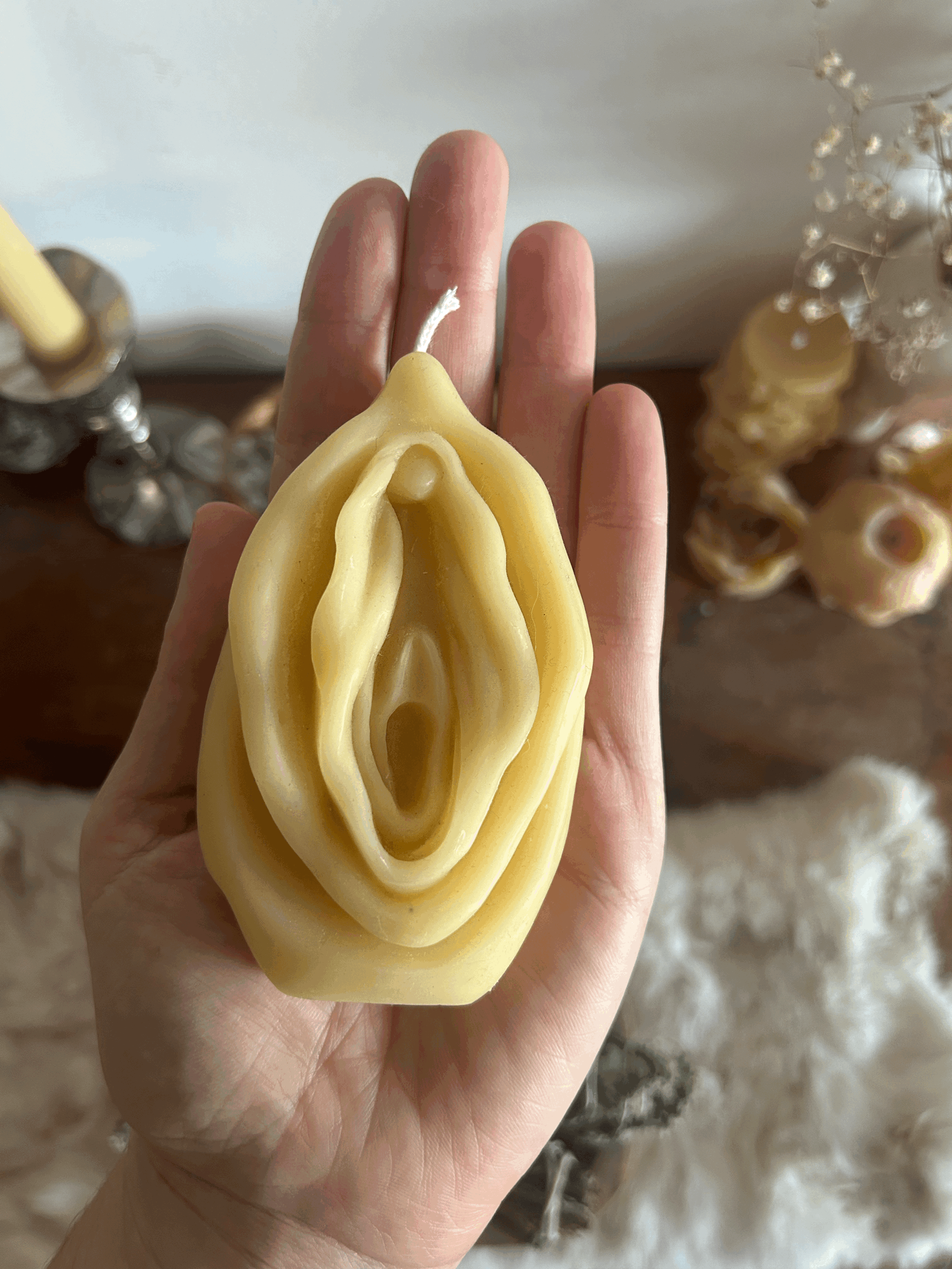 Yoni Beeswax Candle