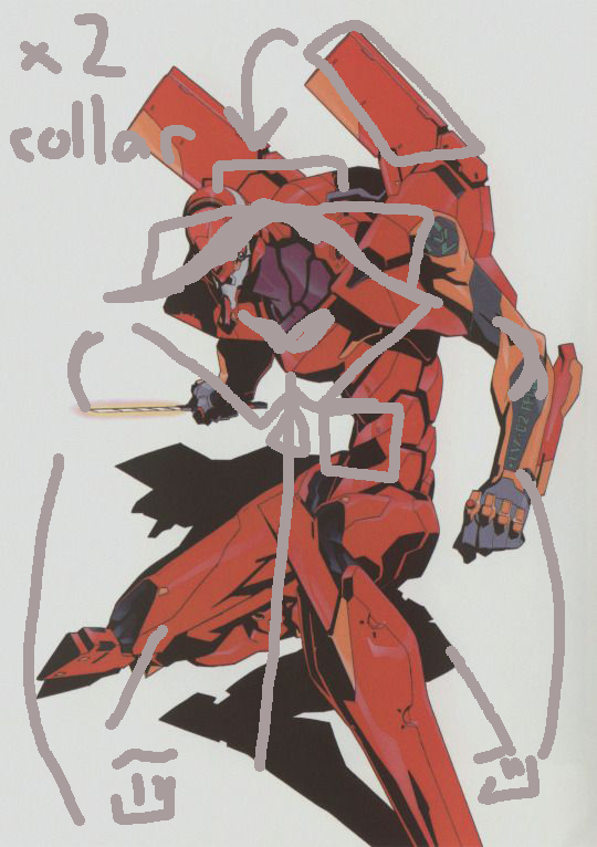 Notes from EVA 02 Suit (Neon Genesis Evangelion, 1995)