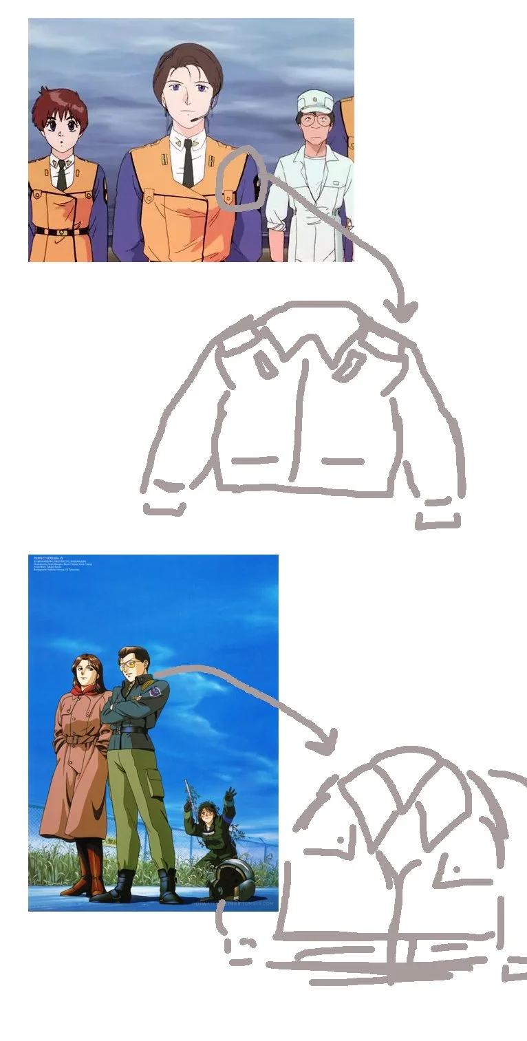 Notes from Patlabor Characters (Patlabor, 1989)