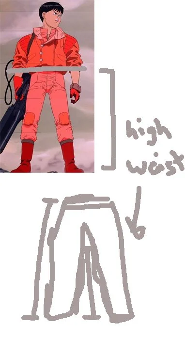 Notes from Kaneda's Jacket (AKIRA, 1988)