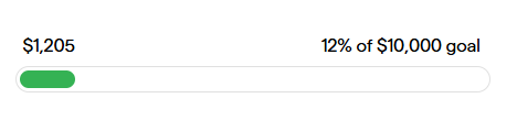 Donation progress bar