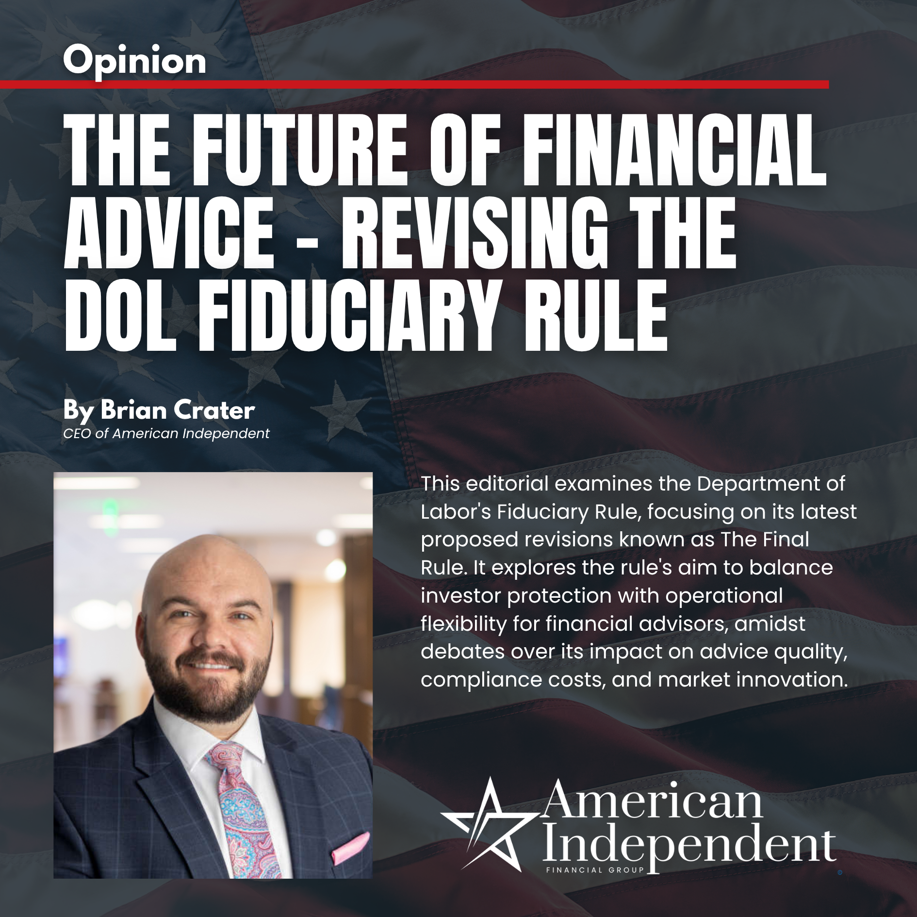 The Future of Financial Advice - Revising the DOL Fiduciary Rule