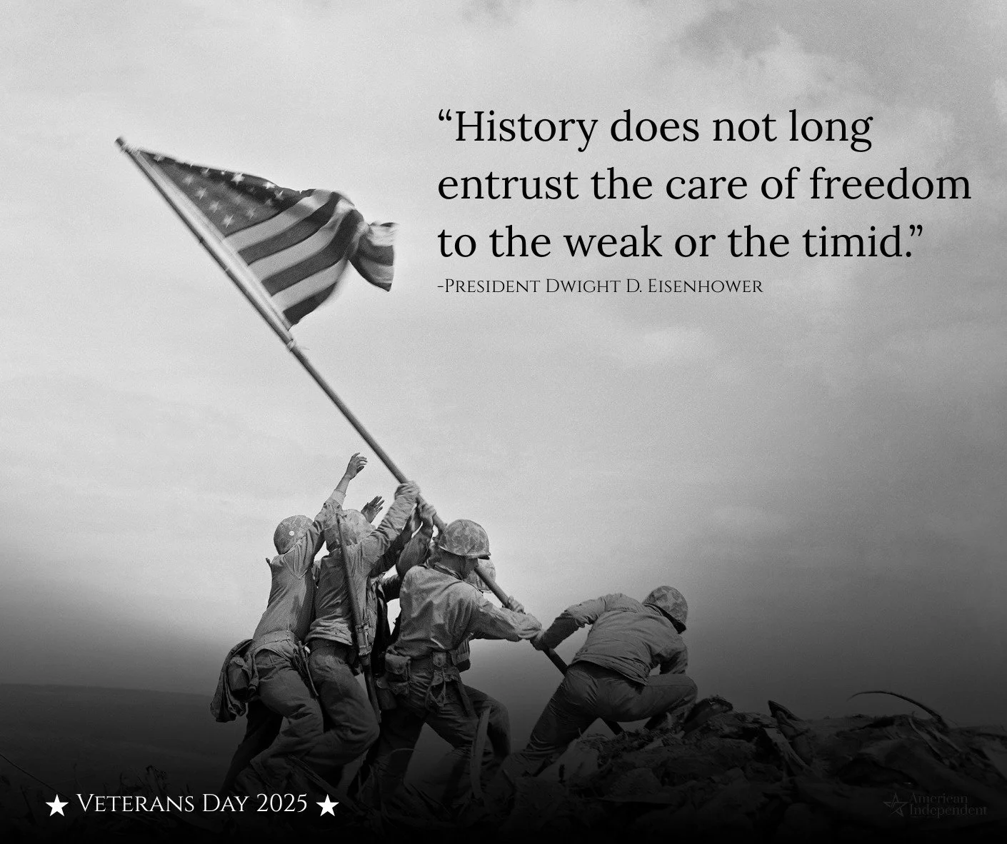 Today we honor and remember the courage, discipline, and sacrifice of every veteran who answered the call to serve. We are grateful to those who stood so the Republic could endure.

Thank you, Veterans 🇺🇸