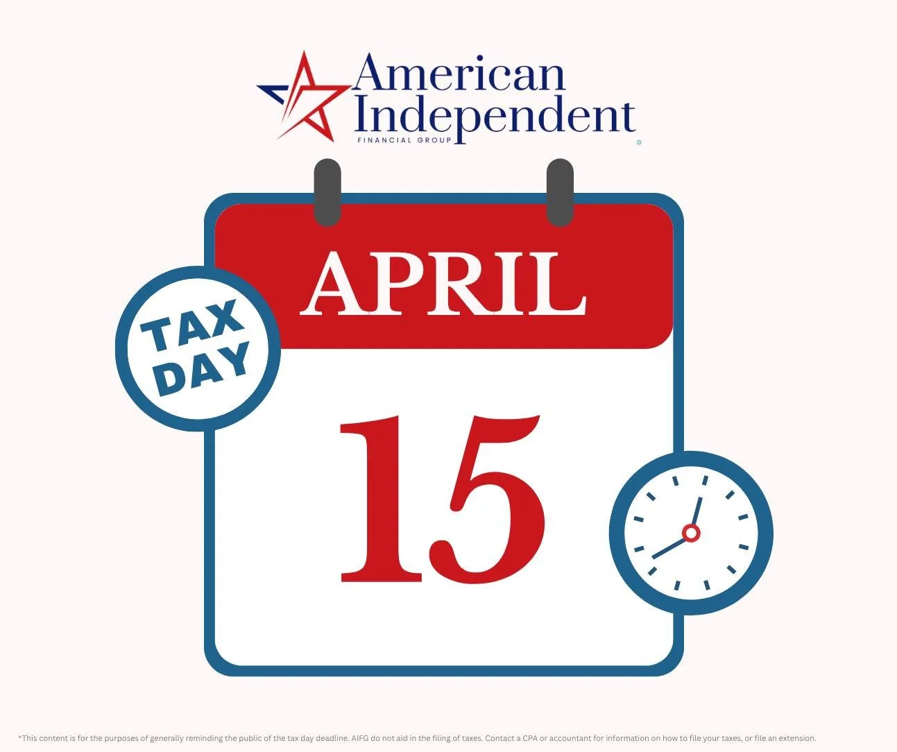 It&rsquo;s Tax Day 💼

Take a breath, hit submit, and move on.
Whether you&rsquo;re writing a check or getting a refund, today is just part of the process.

And if it felt heavier than it should have&hellip; that&rsquo;s worth paying attention to.

.