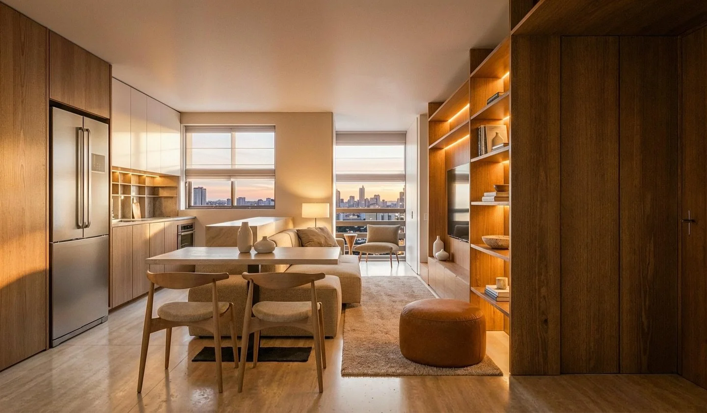 O apartamento FM &eacute; um duplex de 64 m&sup2; em Moema que passar&aacute; por uma transforma&ccedil;&atilde;o completa, incluindo a redistribui&ccedil;&atilde;o dos ambientes para um aproveitamento mais inteligente do espa&ccedil;o. Com o novo la