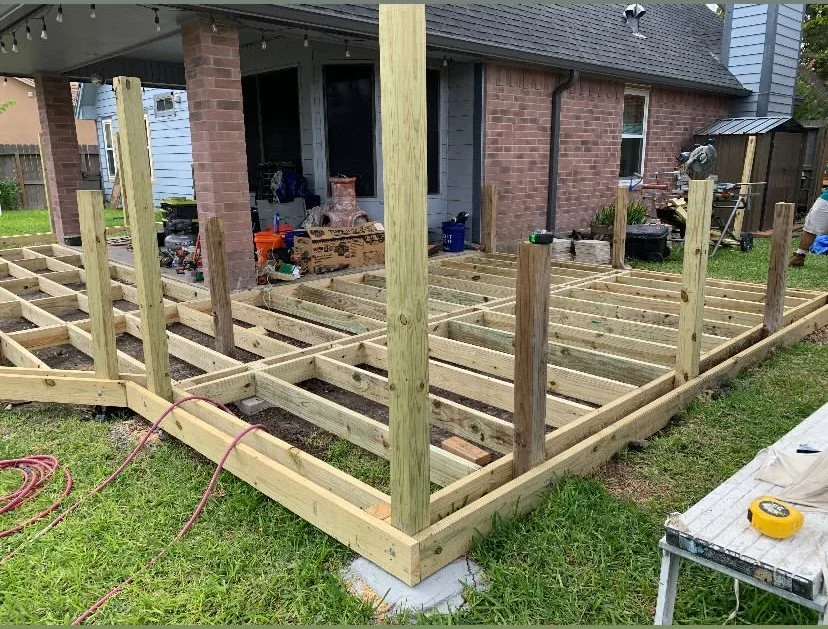 Process of building the deck