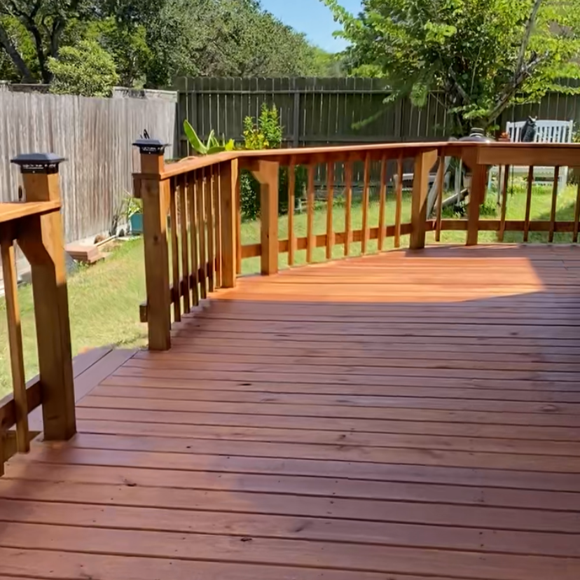 Custom Deck & Patio Build in Southside Corpus Christi (78413) | Railings, Post Lights & Bar