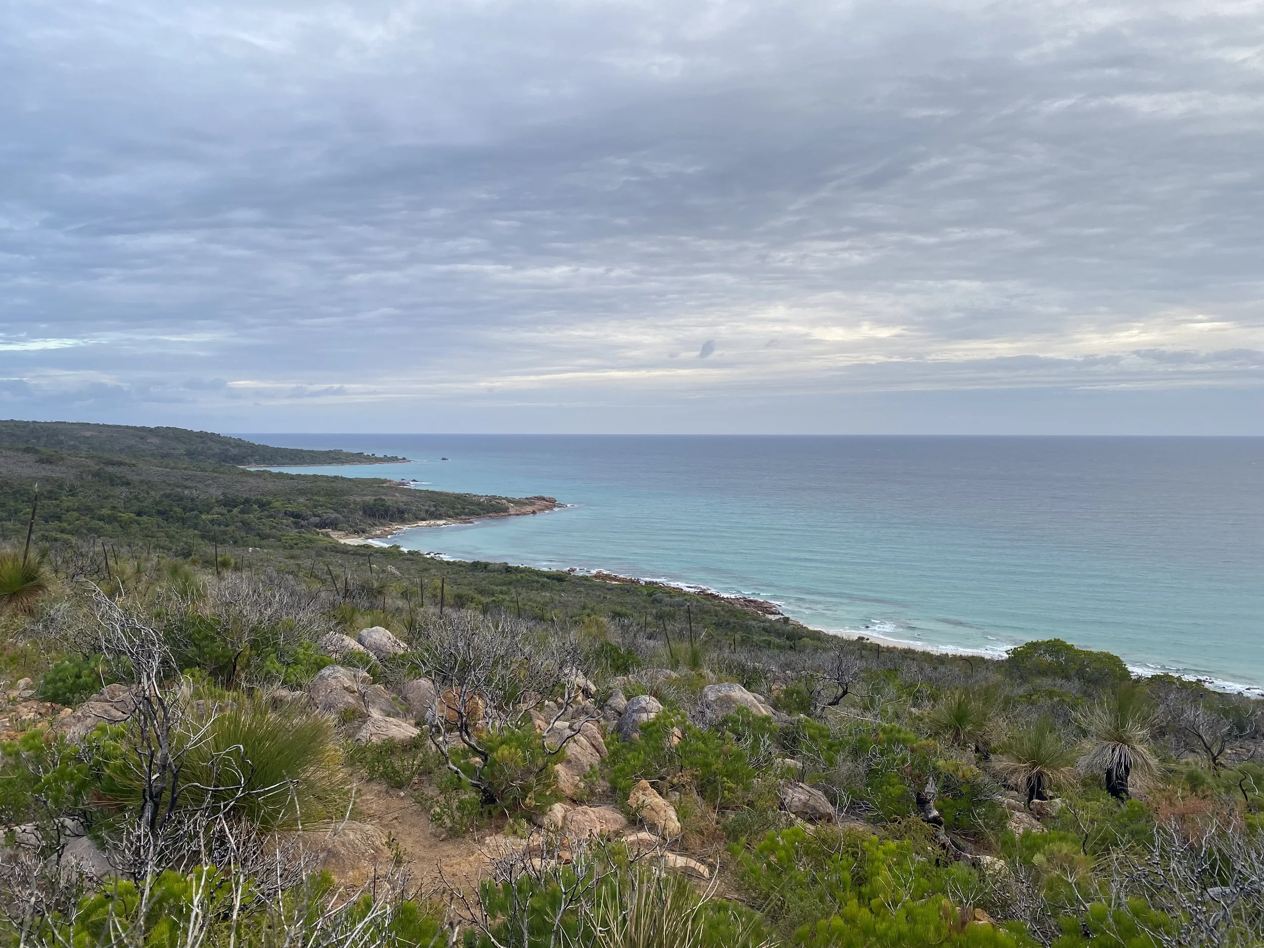 View out over Geographe Bay from the top of the Meelup Trail