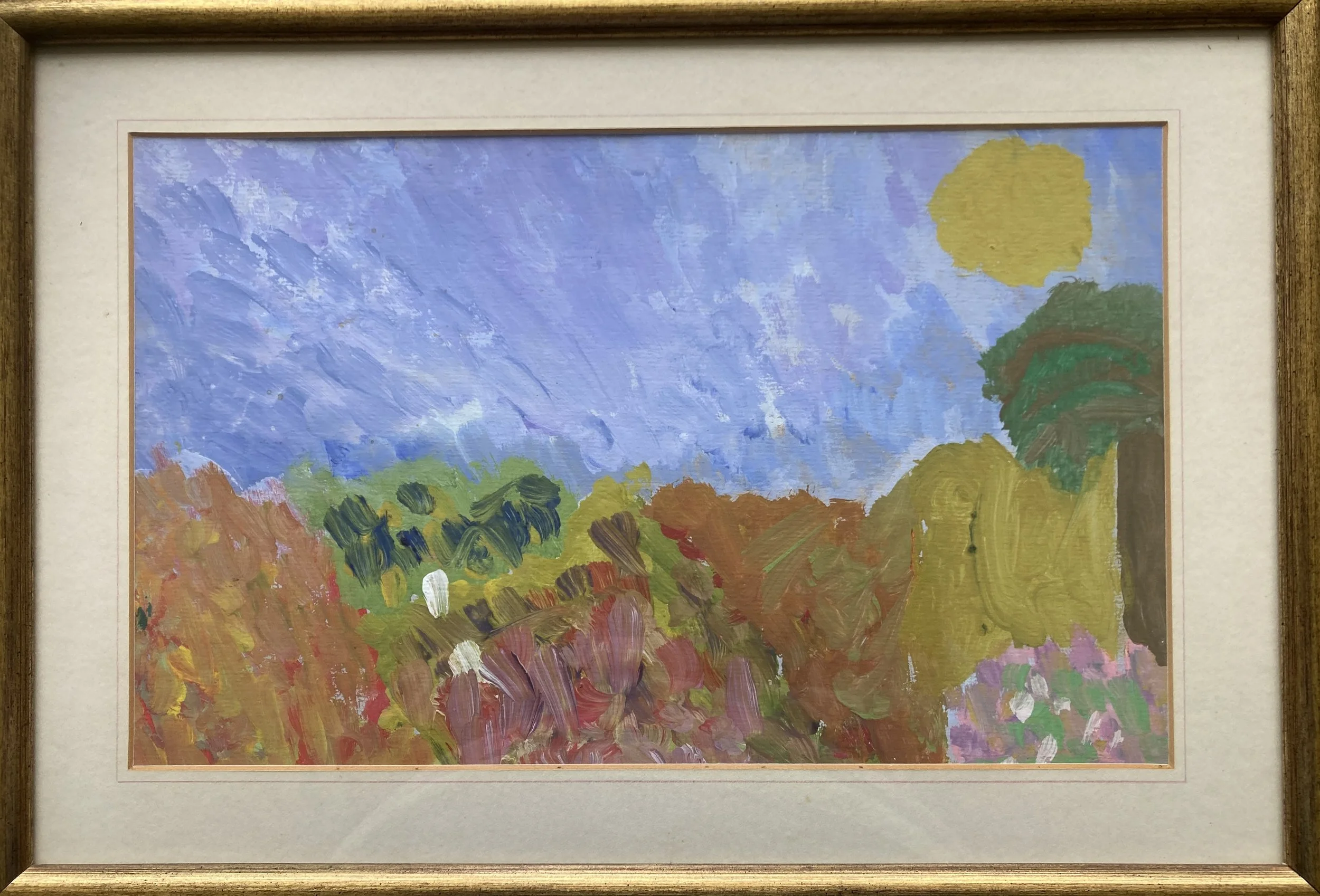 My masterpiece aged 8, unknowingly in the style of Monet’s impressionism!