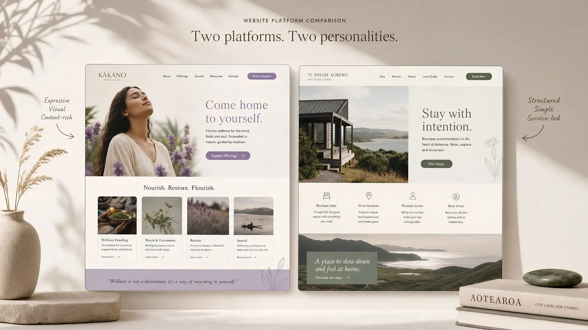 Squarespace vs Rocketspark NZ: Which is best for wellness or creative businesses?