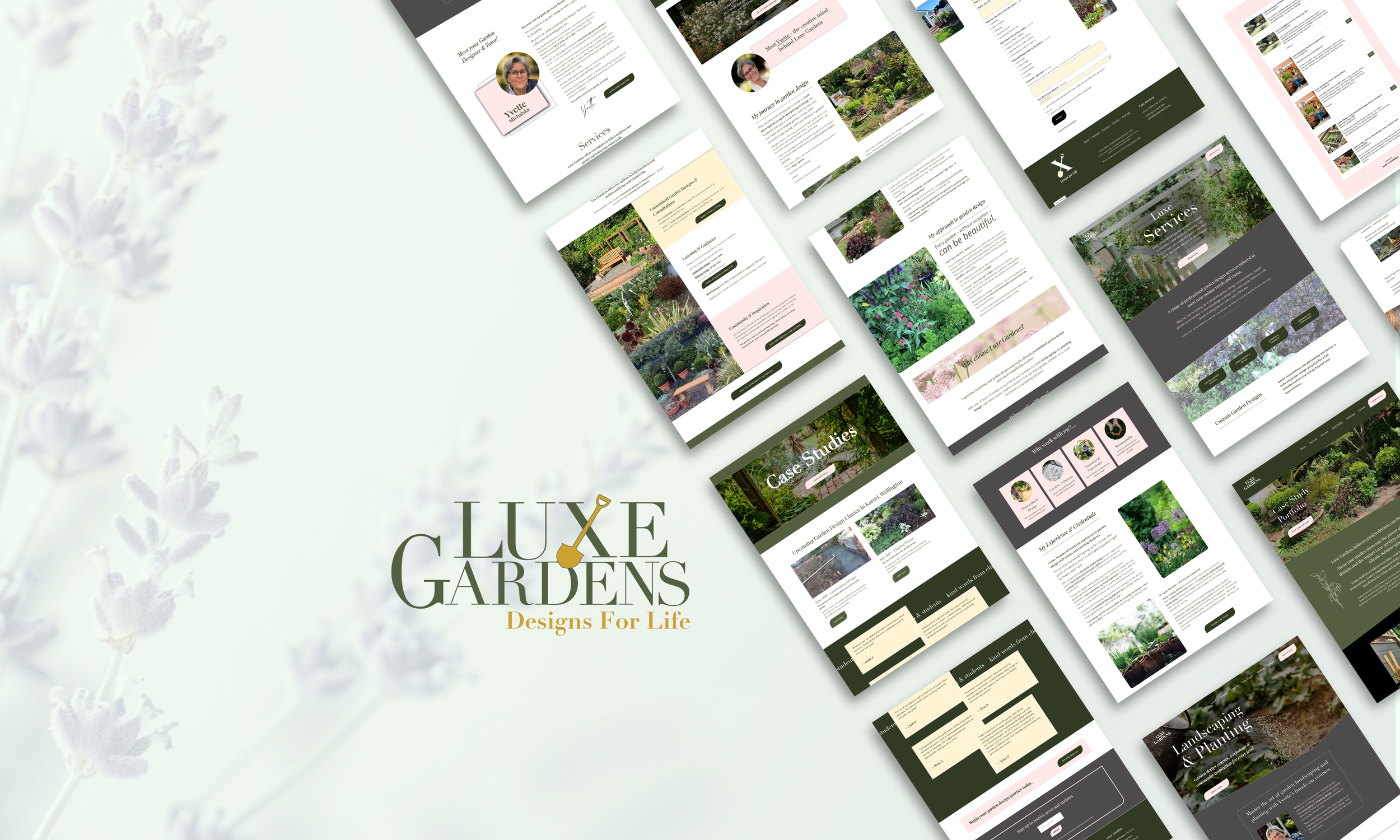 Luxe Gardens NZ - A grounded brand & website for a talented garden designer