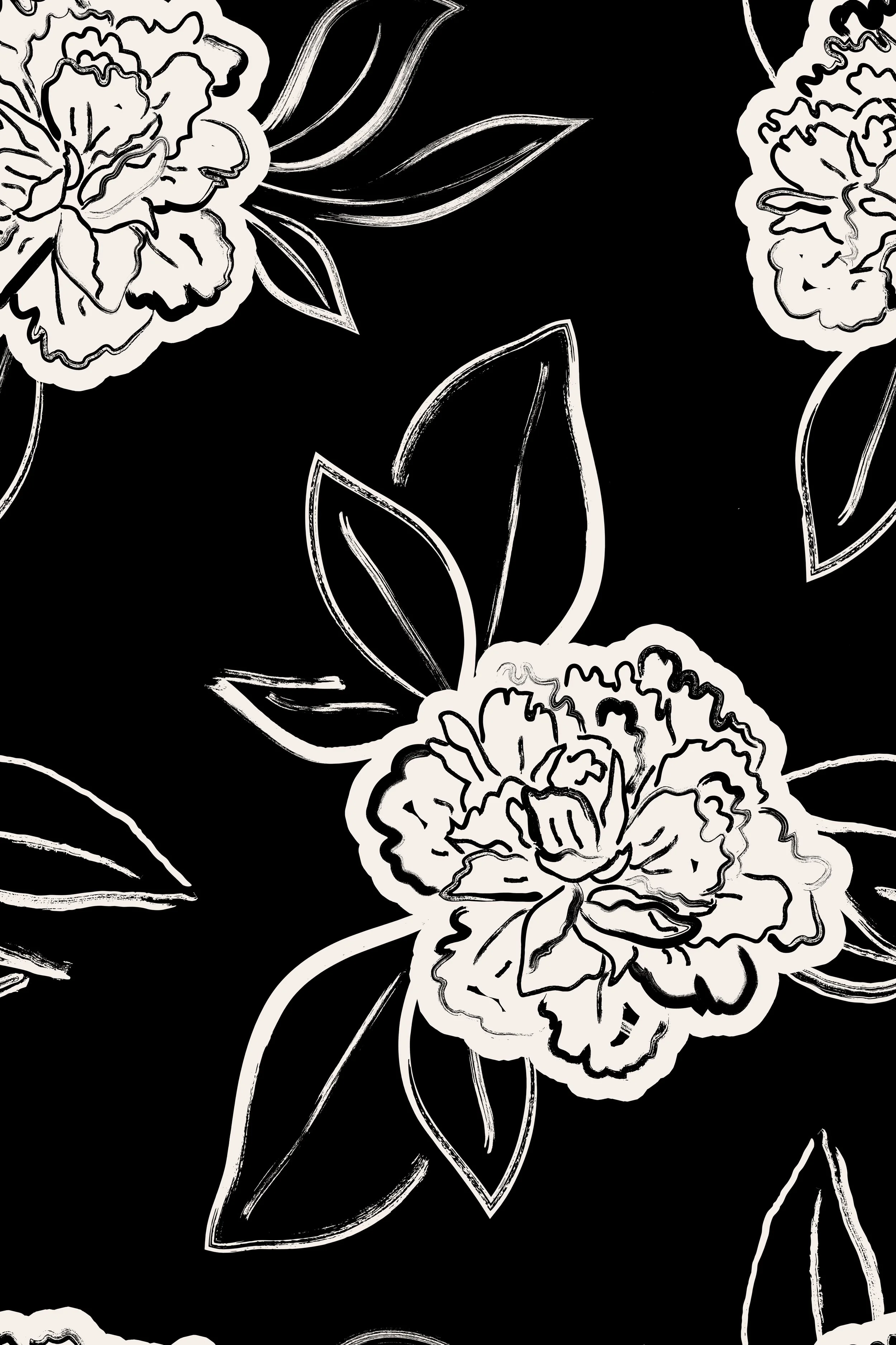 Black & White Illustrated Flower Design.jpg