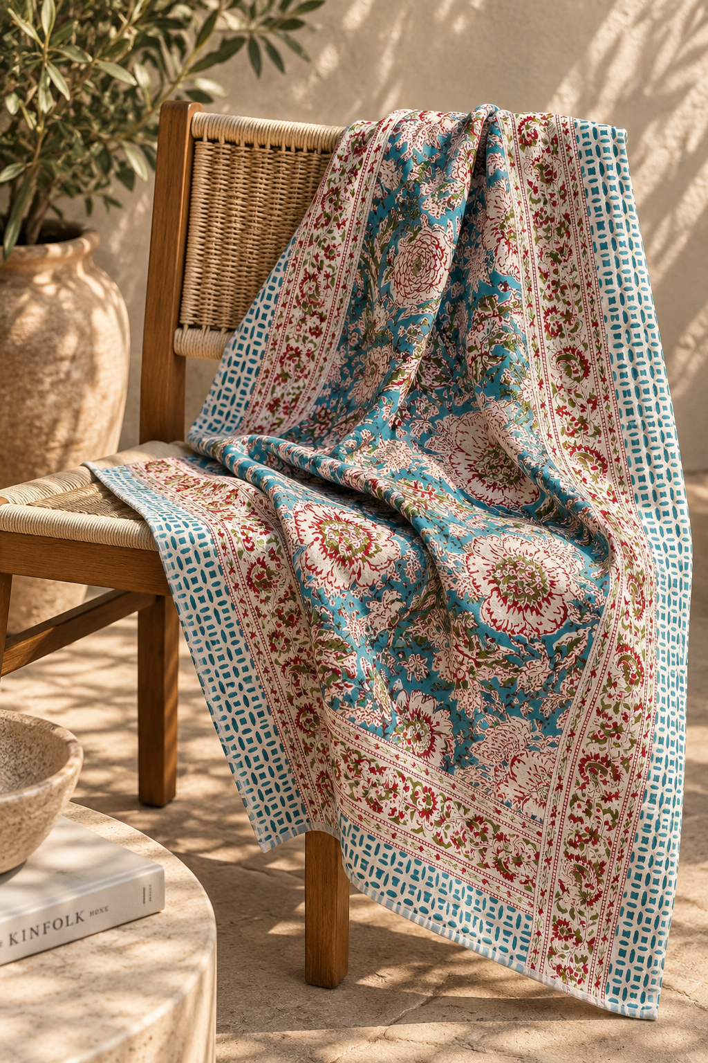 Block-Printed Cotton Paréo